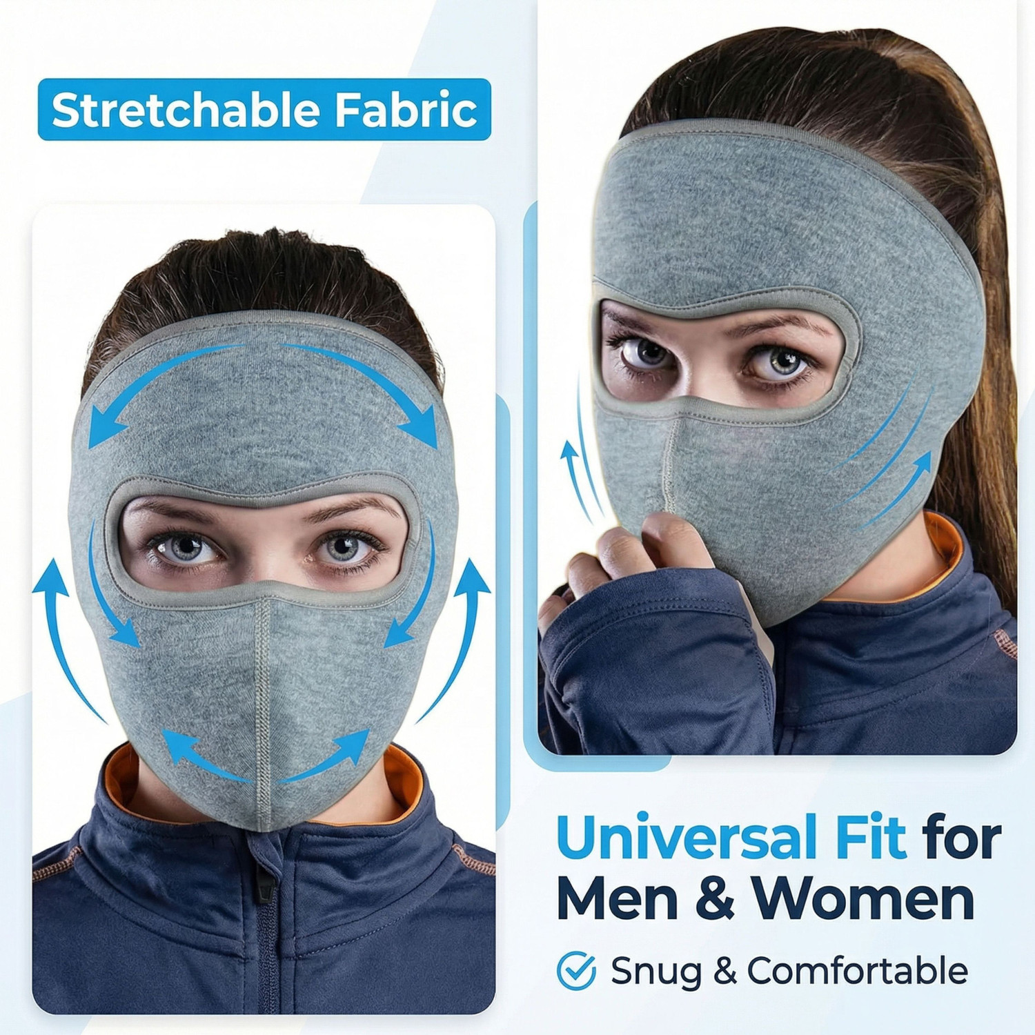 Image of NEWEVA Blue Bike Face Mask for Men & Women