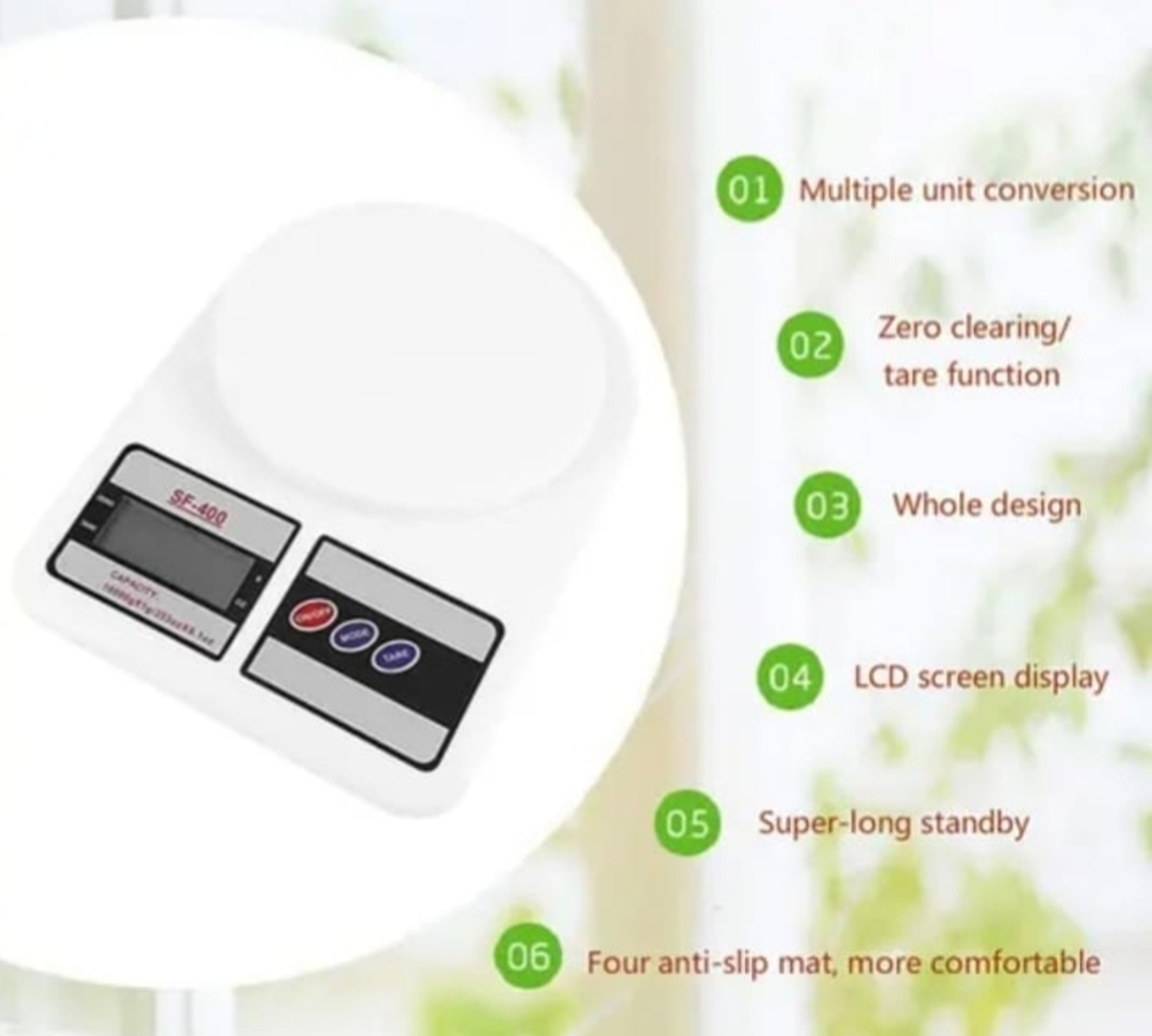 Image of ELIGHTWAY Small kitchen measurement portable scales Balance Scale