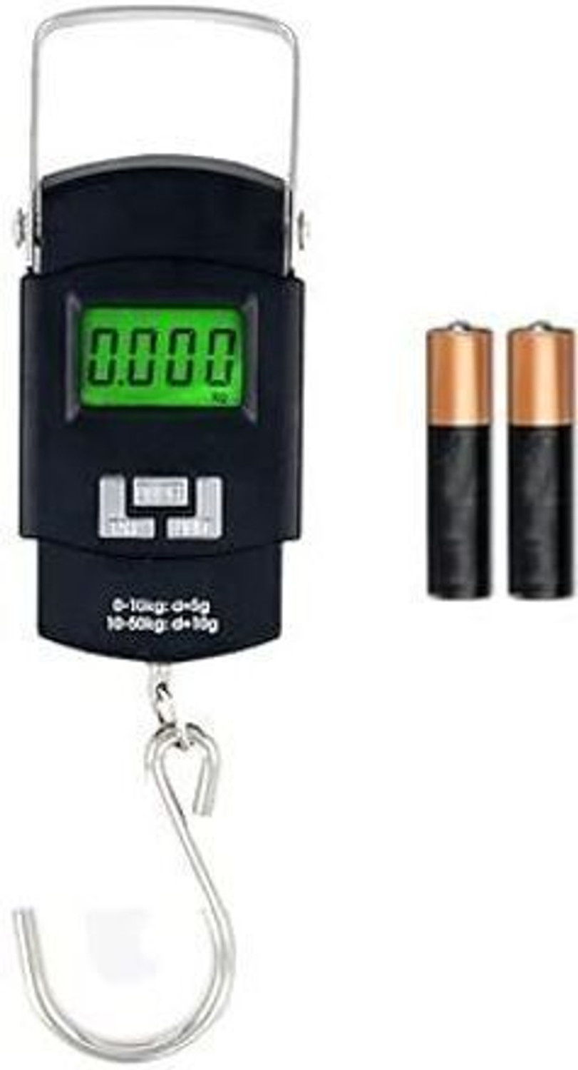 Image of Classic Premium Portable Hanging Digital Weight Machine 50 Kg with Metal Hook Balance Scale