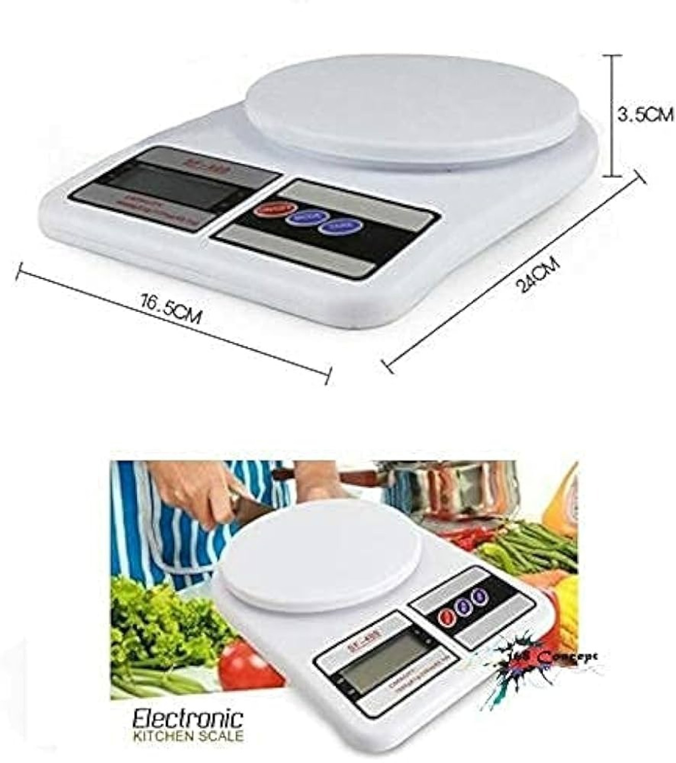 Image of SATILEZOL Btag SF-400 WEIGHING SCALE 10KG Weighing Scale (White) Balance Scale