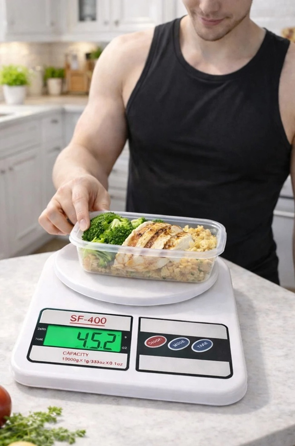 Image of BEBLOOM 10Kg Food Weight Machine Small Taraju Kata with Batteries for Home Balance Scale