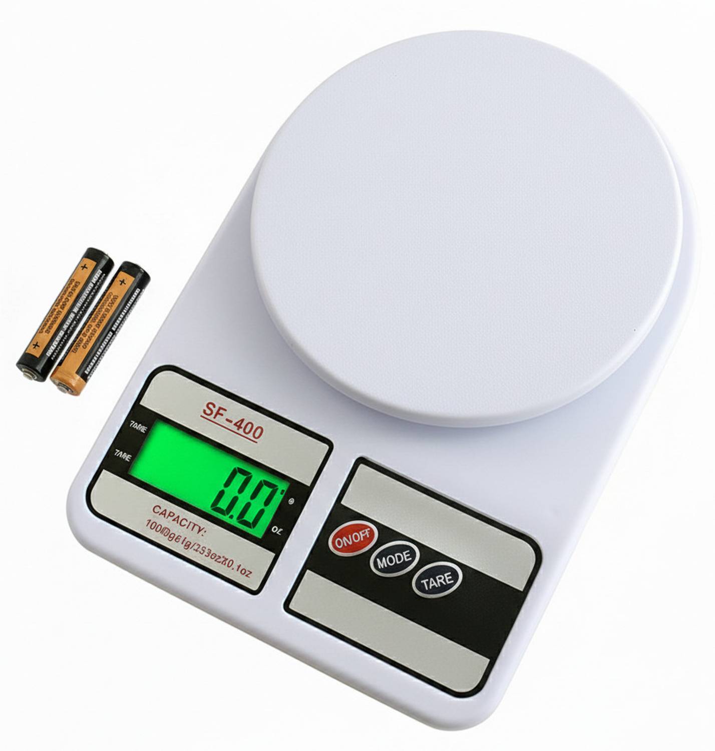 WEIGHOUSE 10kg x 2gr Small Food Weight Machine Counter Scale with Batteries For Home Digital Kitchen Timer — Smart Kitchen Gadgets