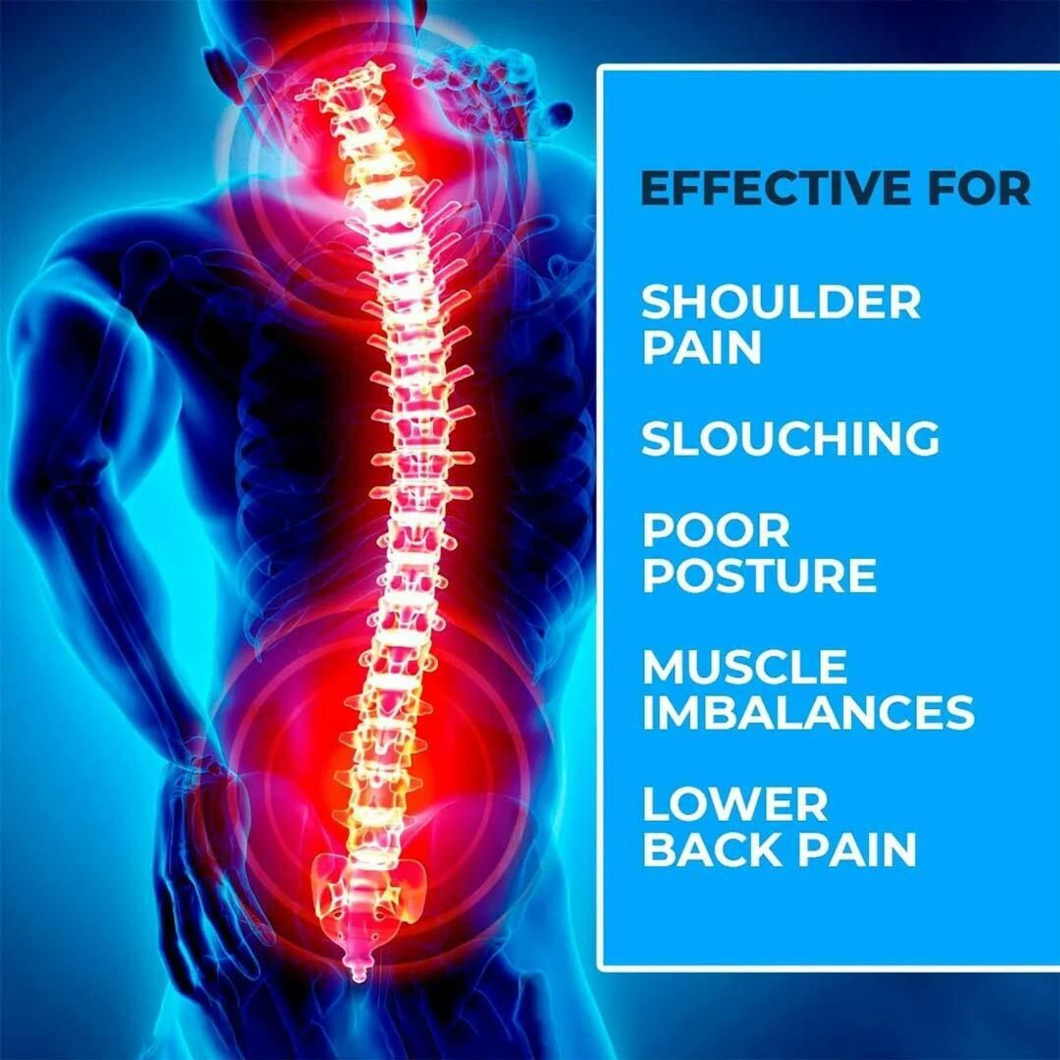 Image of Gooloogong Back Pain Relief Lumbar Region Support Back Support Back & Abdomen Support df172 Balance Step