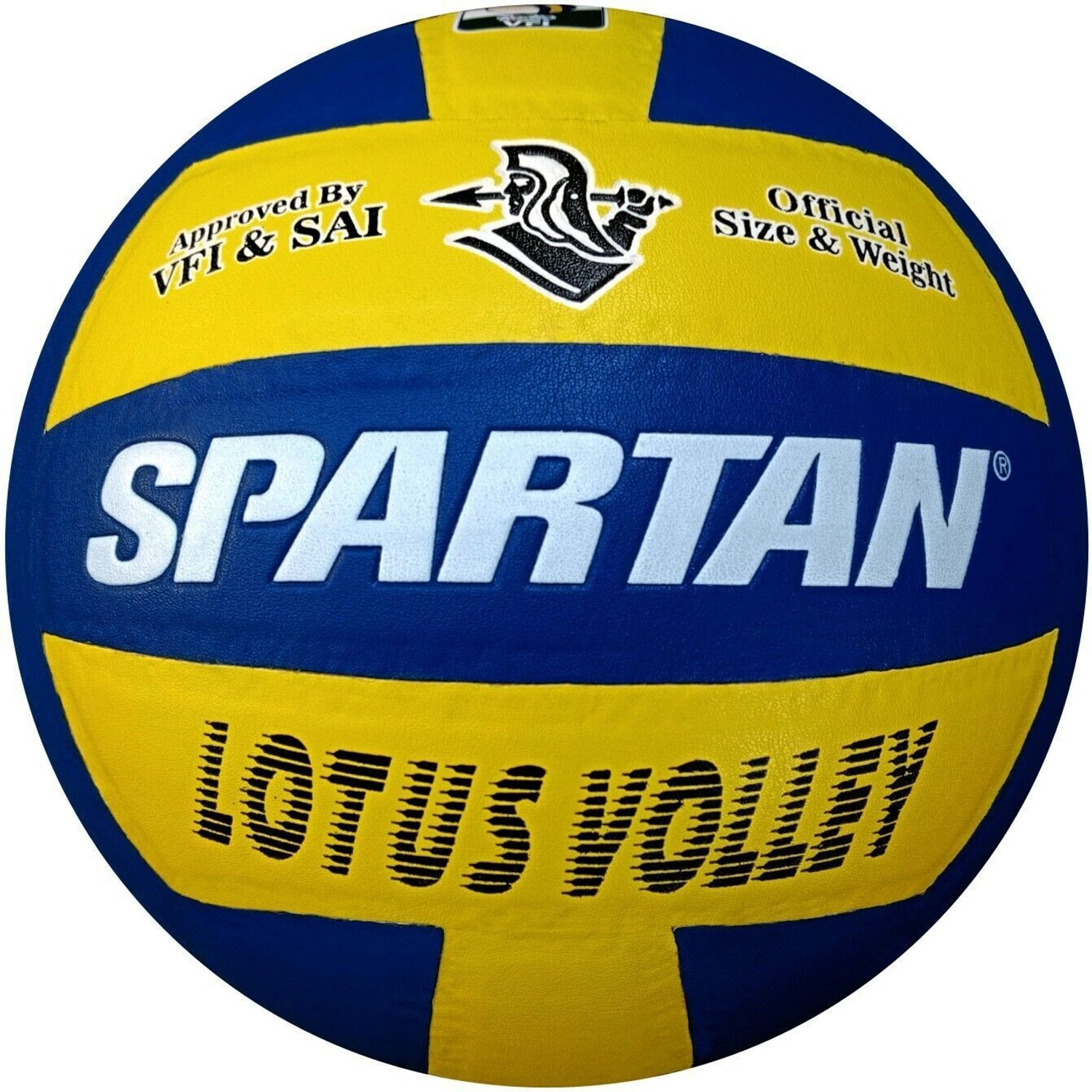 Image of SPARTAN Spirit LOTUS VOLLEY Rubber Moulded (Approved By VFI) Volleyball - Size: 4