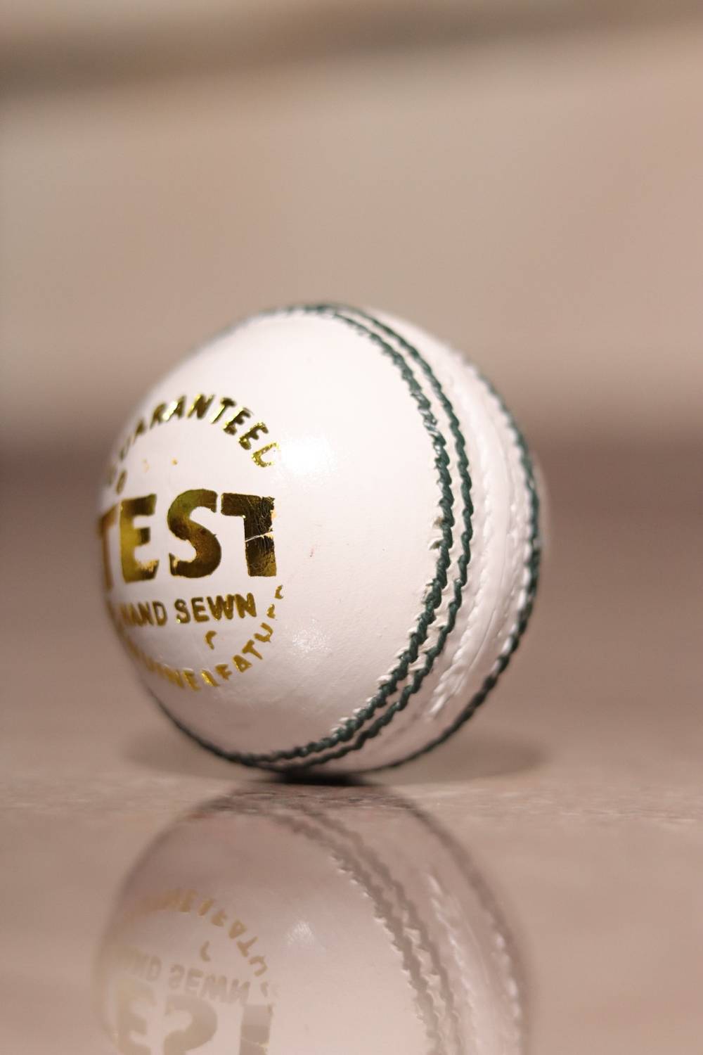 CK White Test Ball Cricket Leather Ball - Image 2
