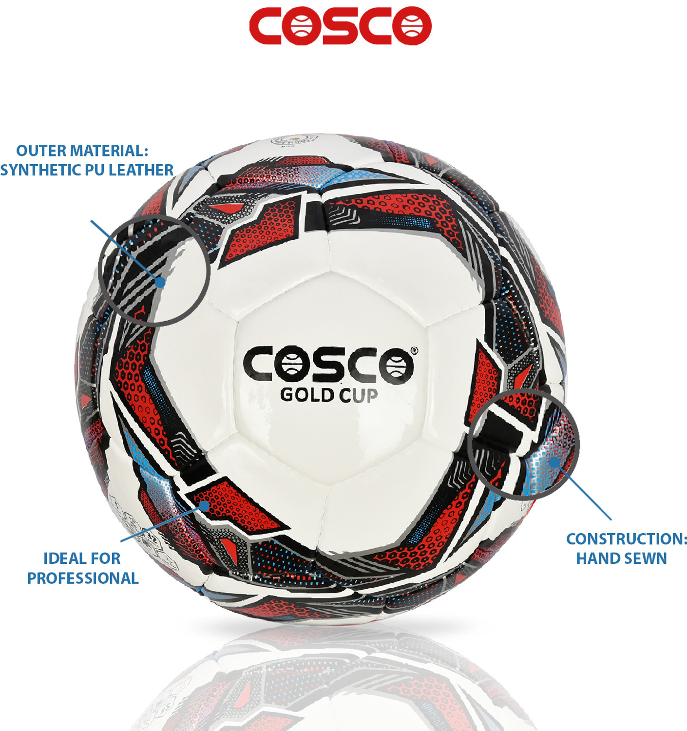 Image of COSCO Gold Cup Football - Size: 5
