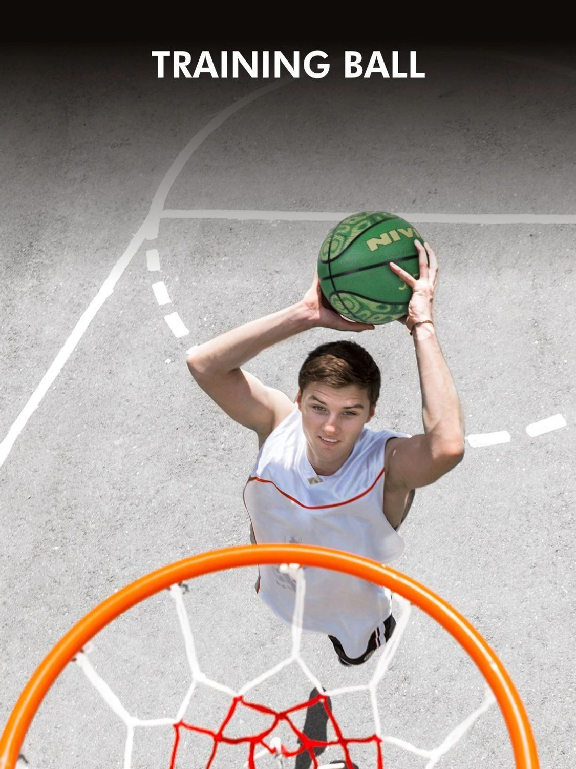 Image of NIVIA Safari, 8 Panels, Rubber Moulded, Made for Beginners, Ideal for all surfaces Basketball - Size: 3 (Kids, Pack of 1, Green)