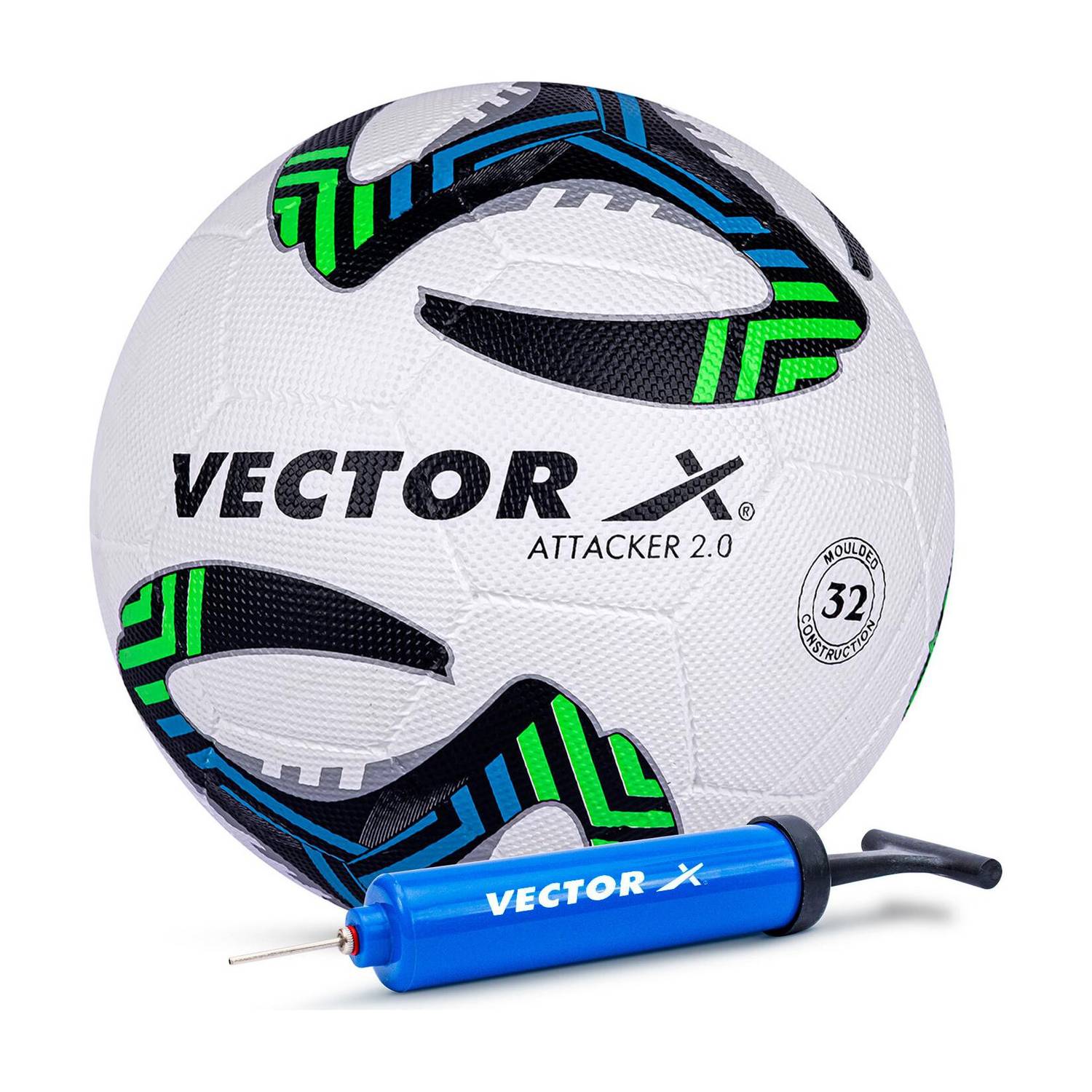 VECTOR X Attacker 2.0 +Pump 32 Panel Rubber Moulded+Butyl Bladder