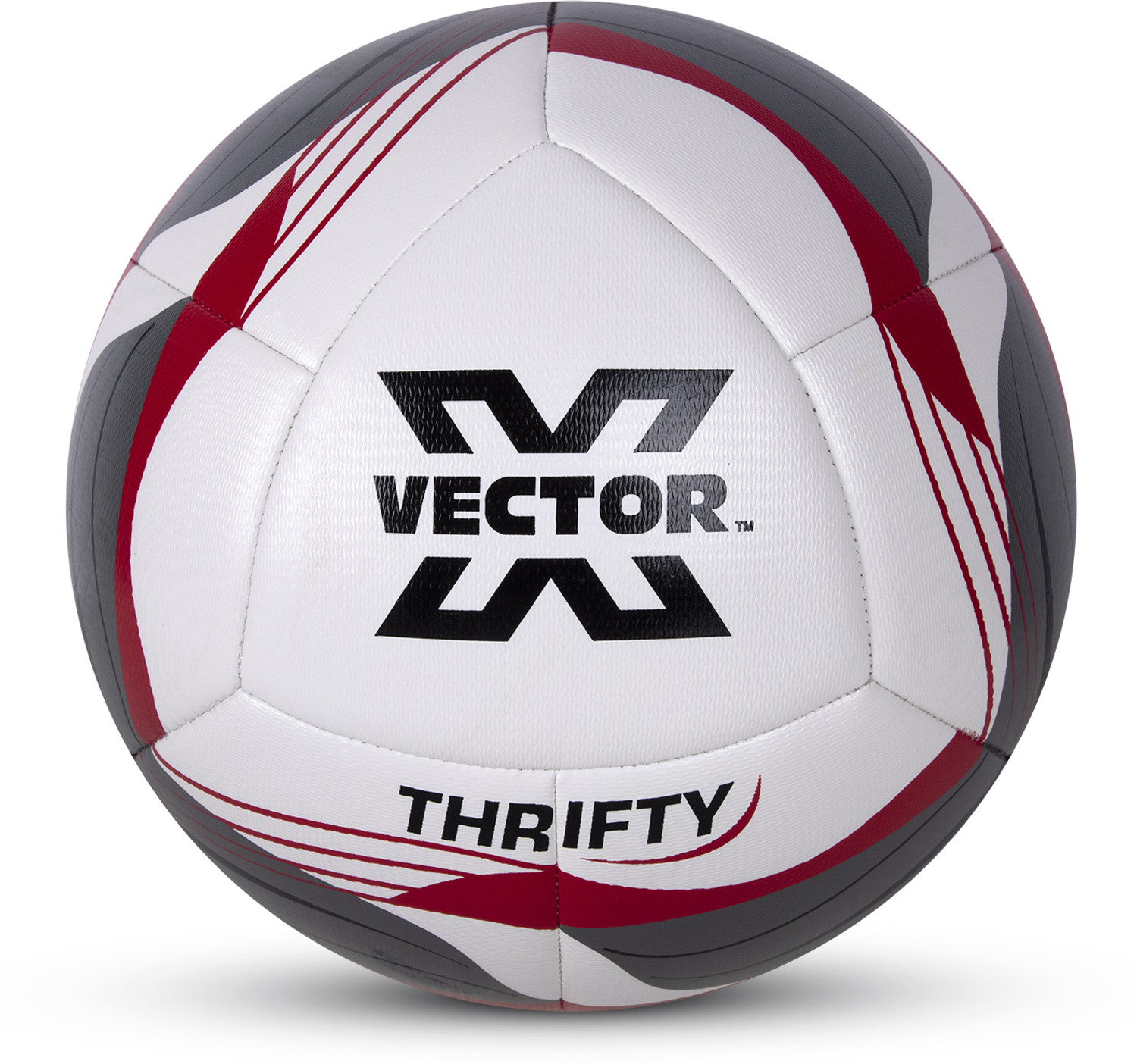 VECTOR X Thrifty 16 Panel TPU Texture Machine Stitch Ball SR Bladder Indoor/Outdoor Match Football - Size: 5