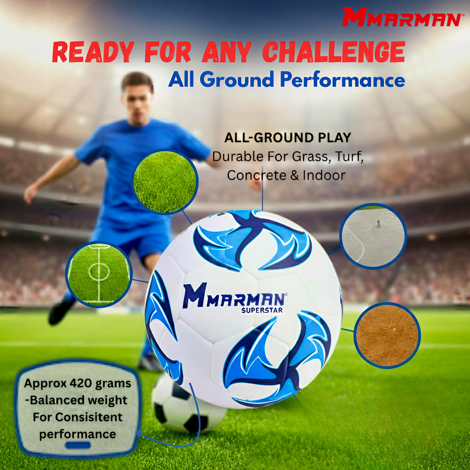 Image of Marman Superstar with Pump Football - Size: 5