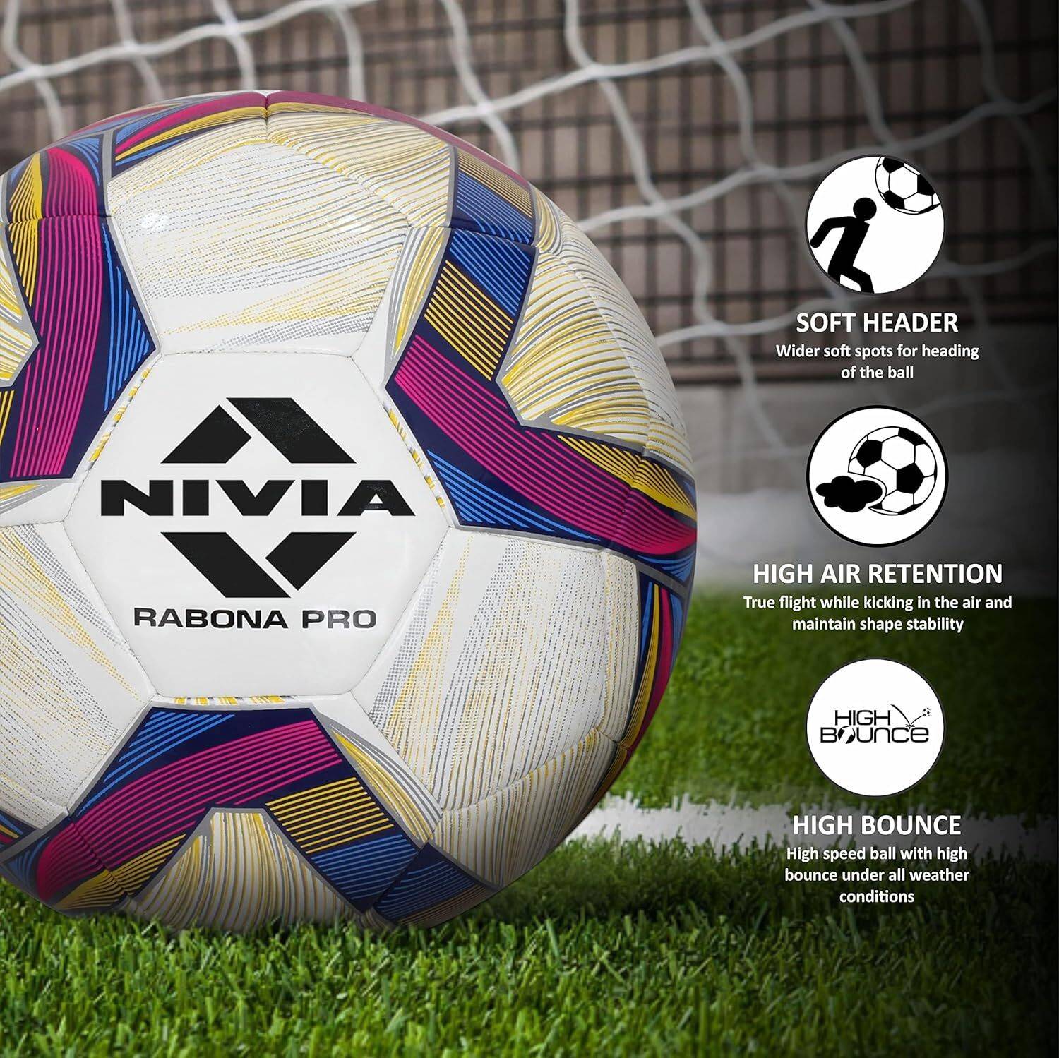NIVIA Rabona 32 Panel Football Size 4