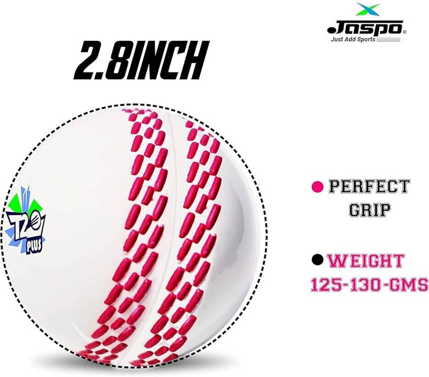 Jaspo T-20 Plus Practice Cricket Ball - Image 3