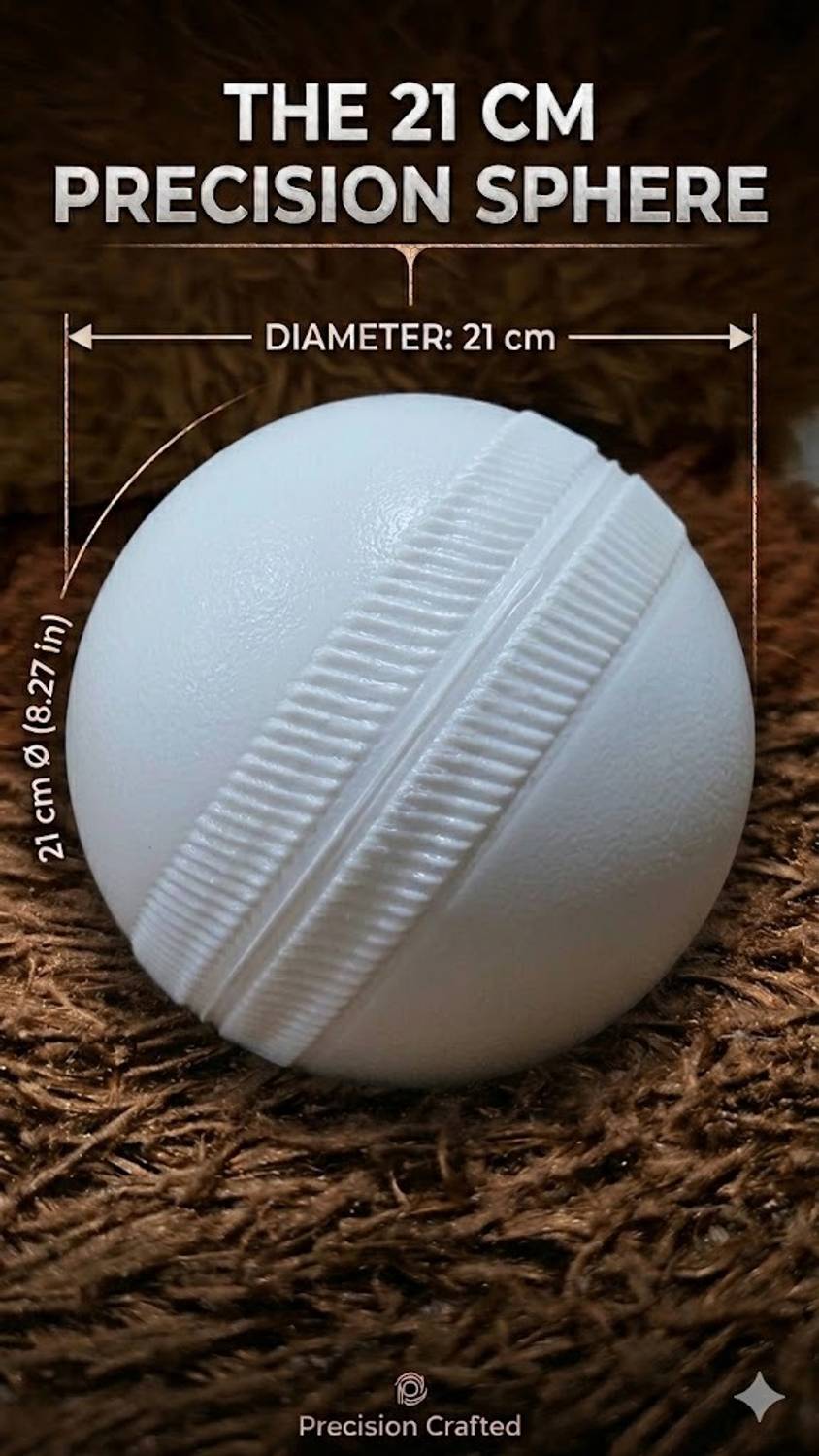 KAVSPORTS 80g Red/White Cricket Training Ball - Image 2