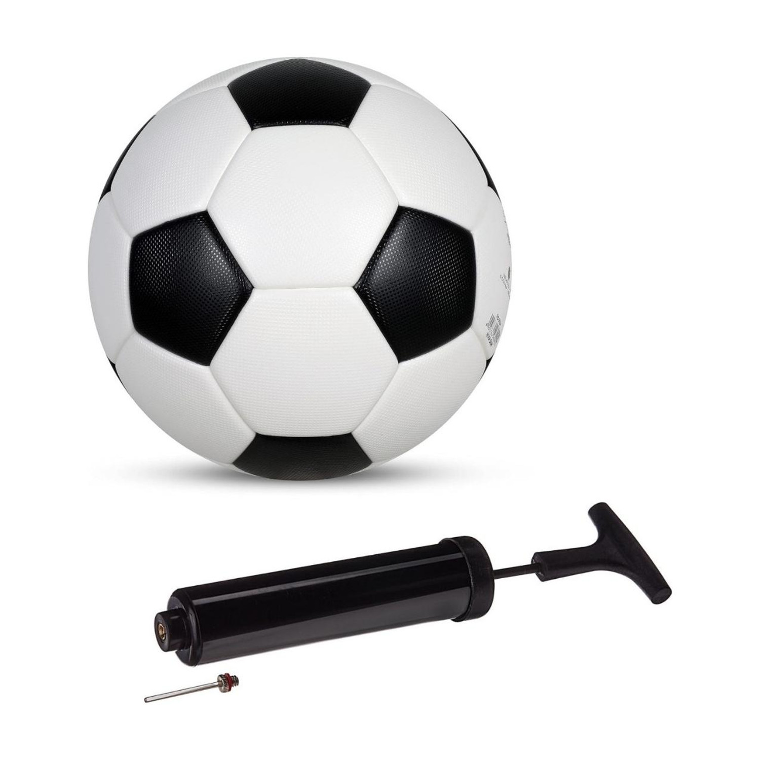Image of VITAL SPORTS CLUB Durable PU Leather Football With Pump for Practice and Outdoor Sports Football - Size: 5