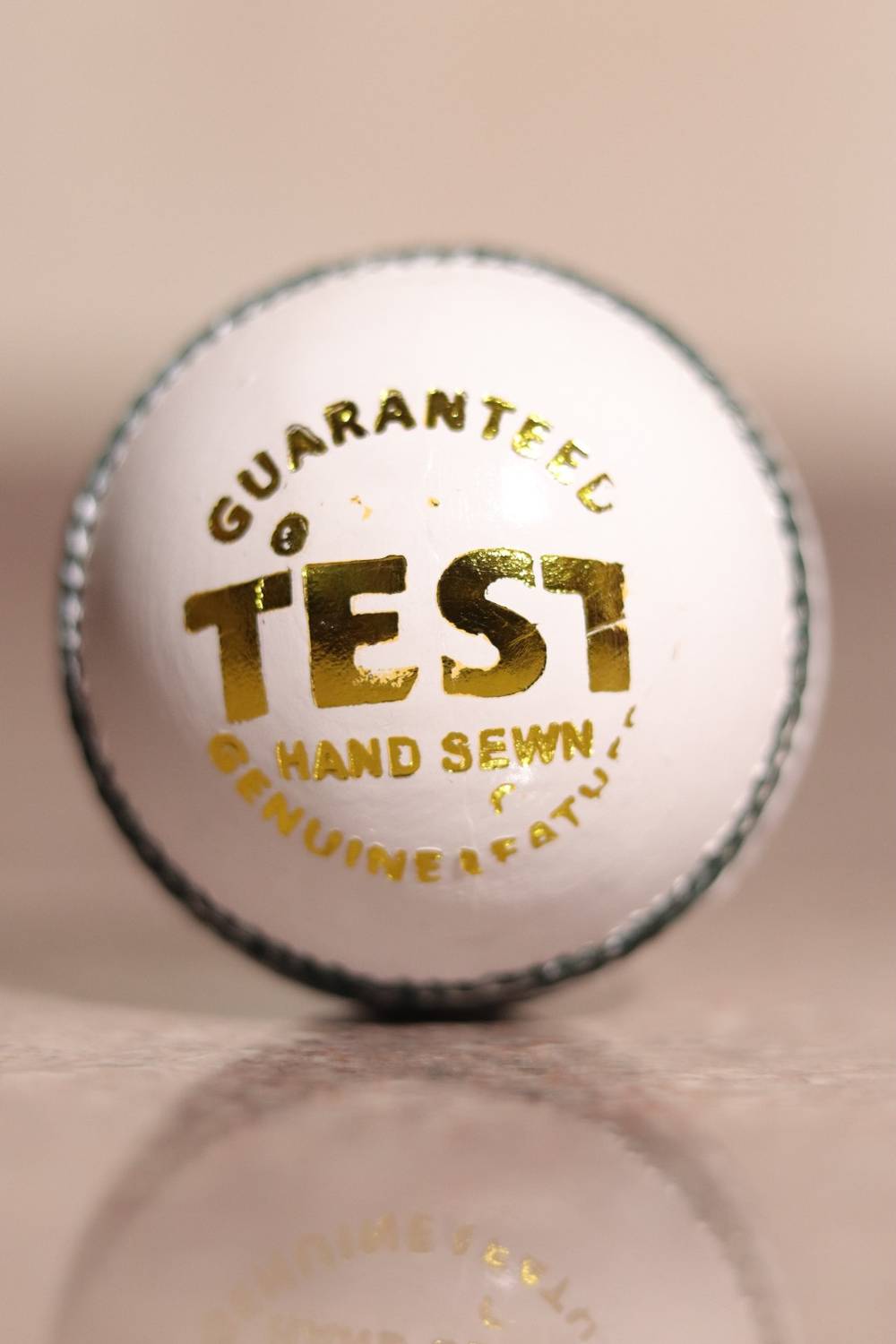 CK White Test Ball Cricket Leather Ball - Image 4