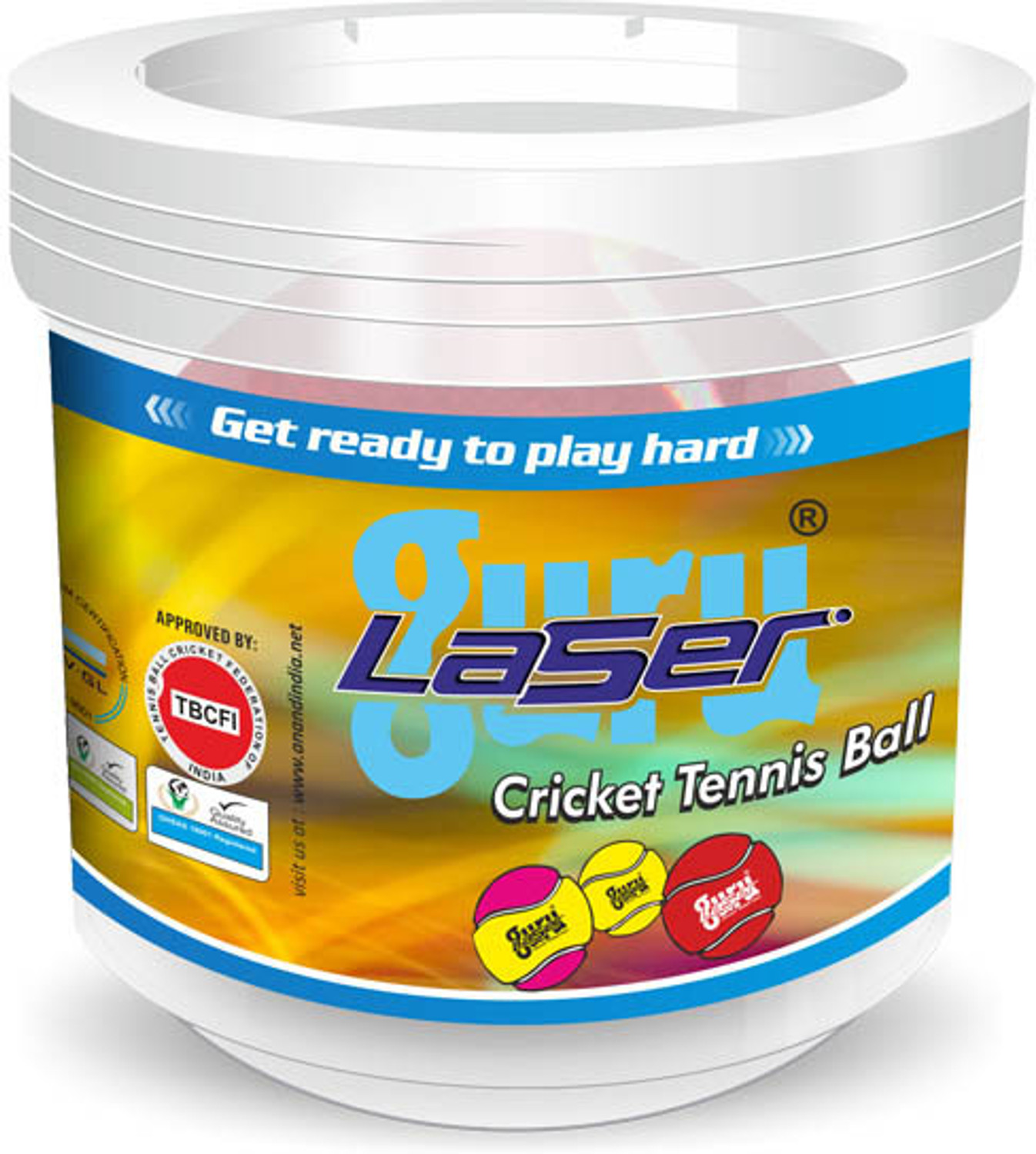 Image of LaserGuru Heavy Cricket Tennis Ball