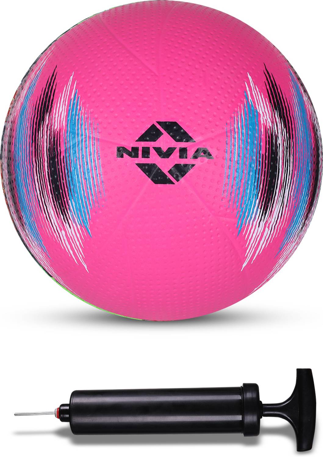 NIVIA Combo Electric Volleyball with Ball Pump, Size 4 - Image 1