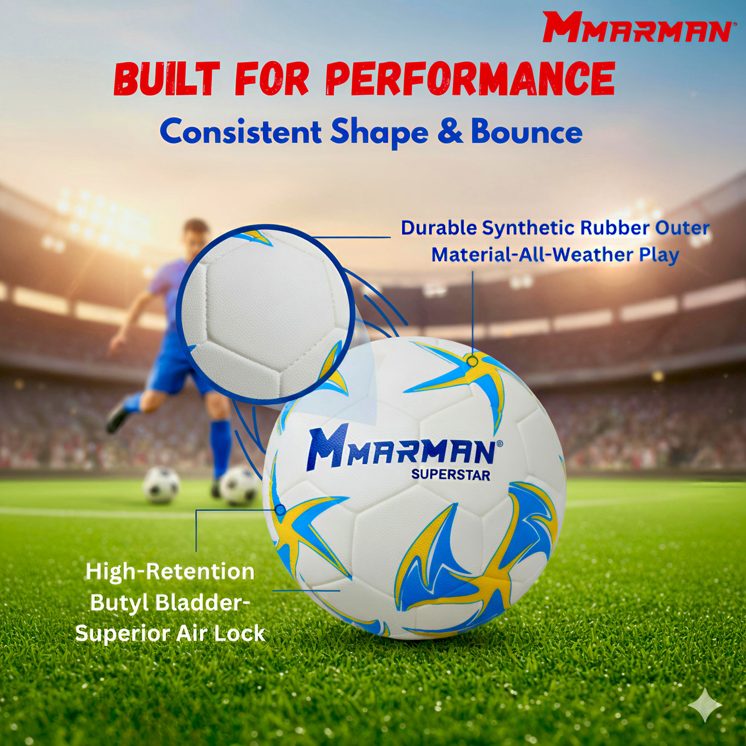 Image of Marman Superstar with Pump Football - Size: 5