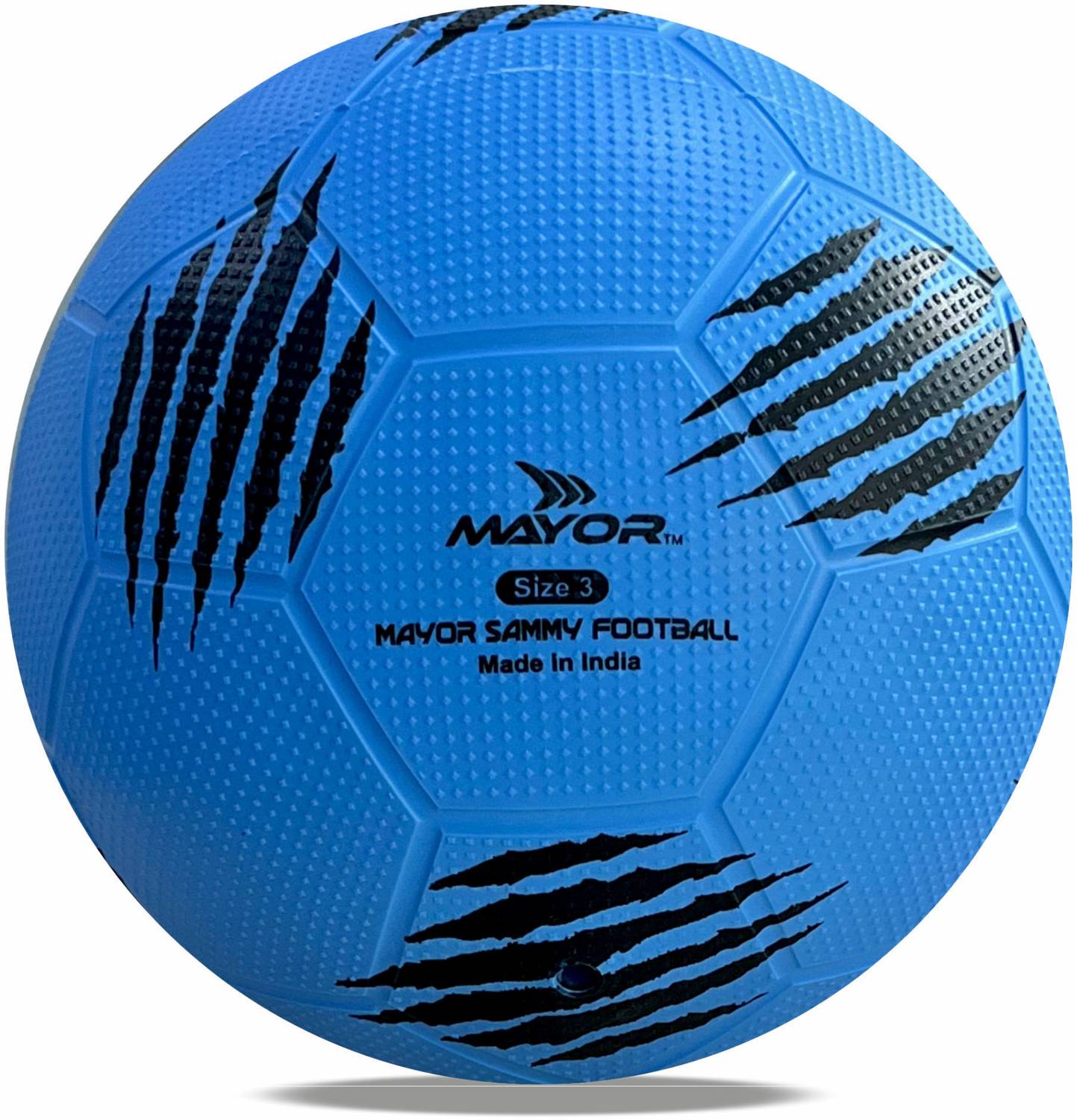 MAYOR Sammy-3 Football - Size: 3 (Kids, Pack of 1, Blue)