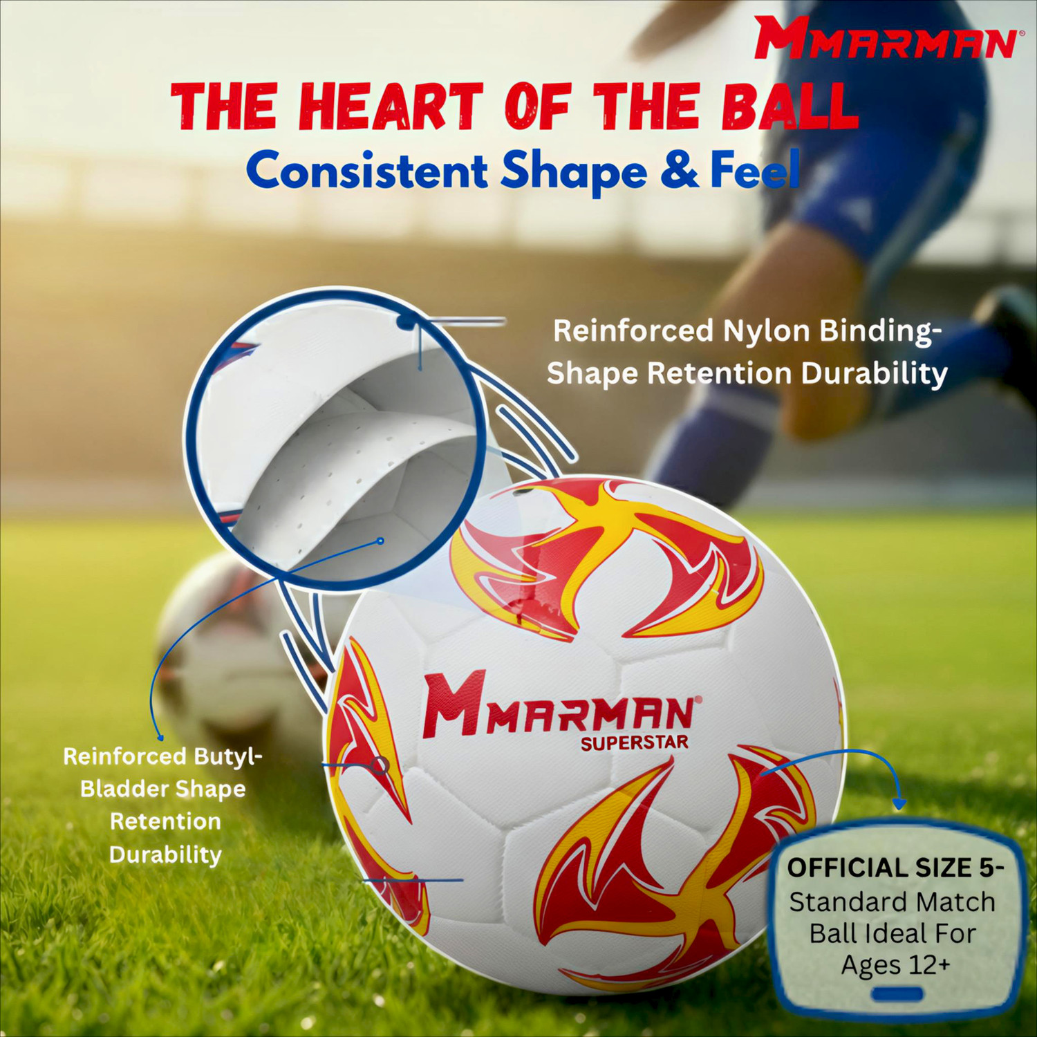 Image of Marman Superstar Football - Size: 5