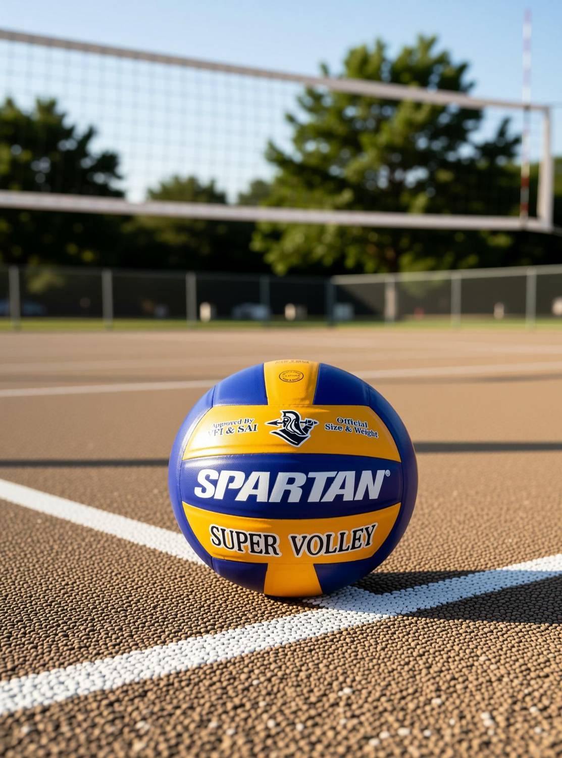 SPARTAN Spirit SUPER VOLLEY Leather Volleyball Size 4 - Image 2