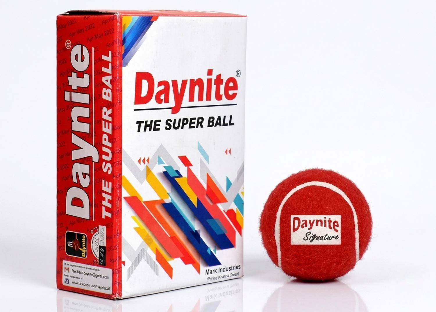 daynite Hard Tennis Ball Pack of 6 - Image 1