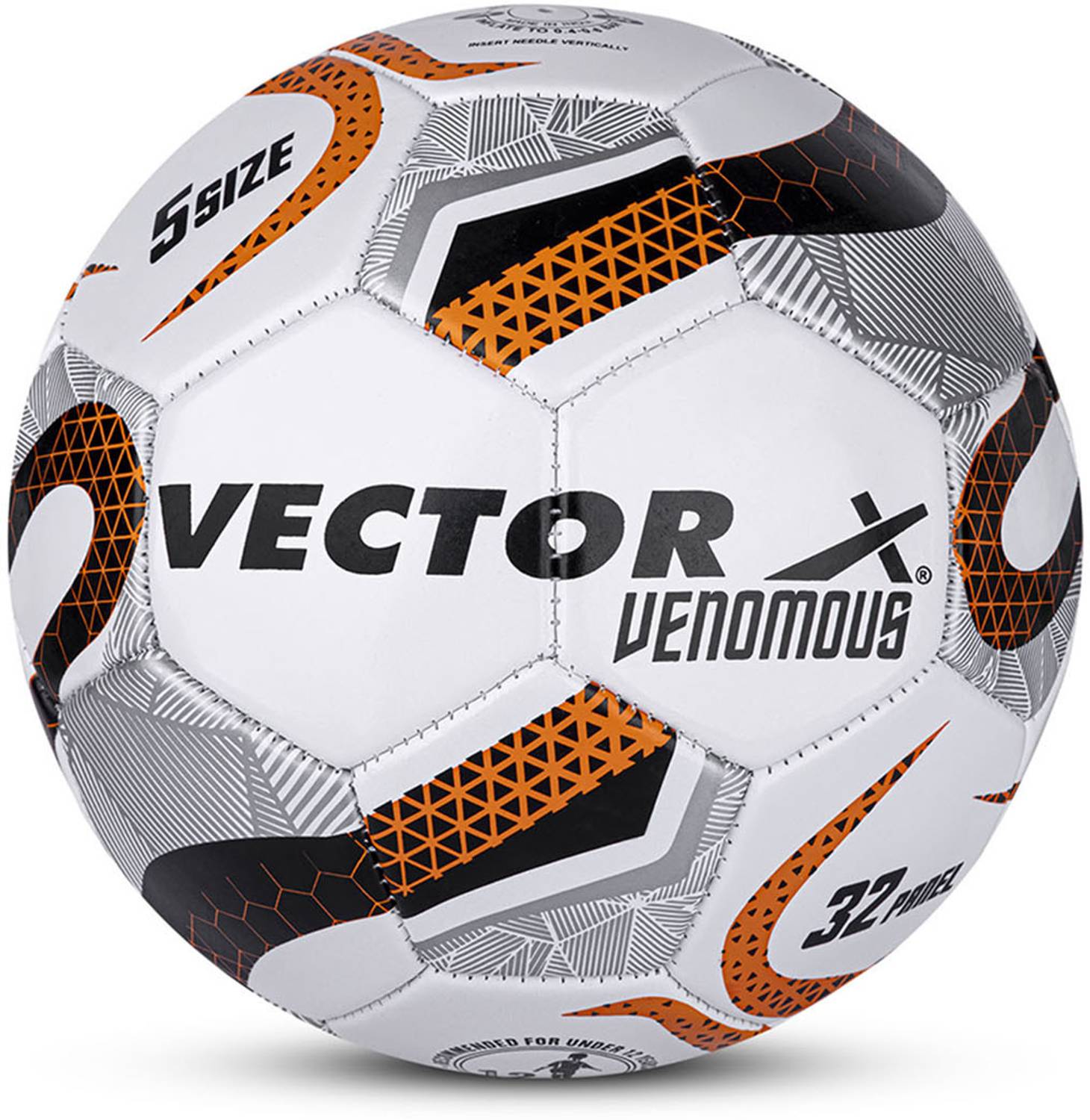 VECTOR X Venomous 32 Panel PVC Football - Size 5 - Image 1