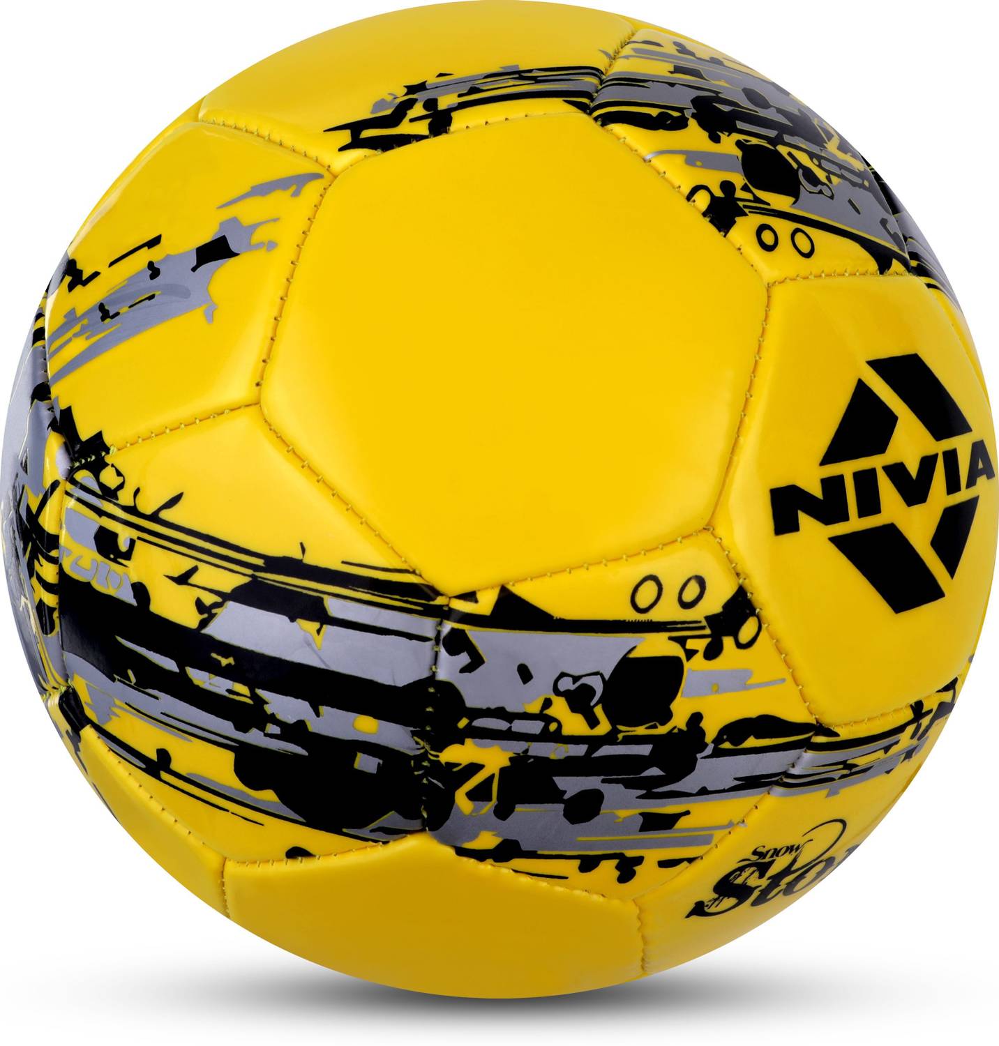 NIVIA Snow Storm Football Size 5 Yellow Pack of 1 - Image 3
