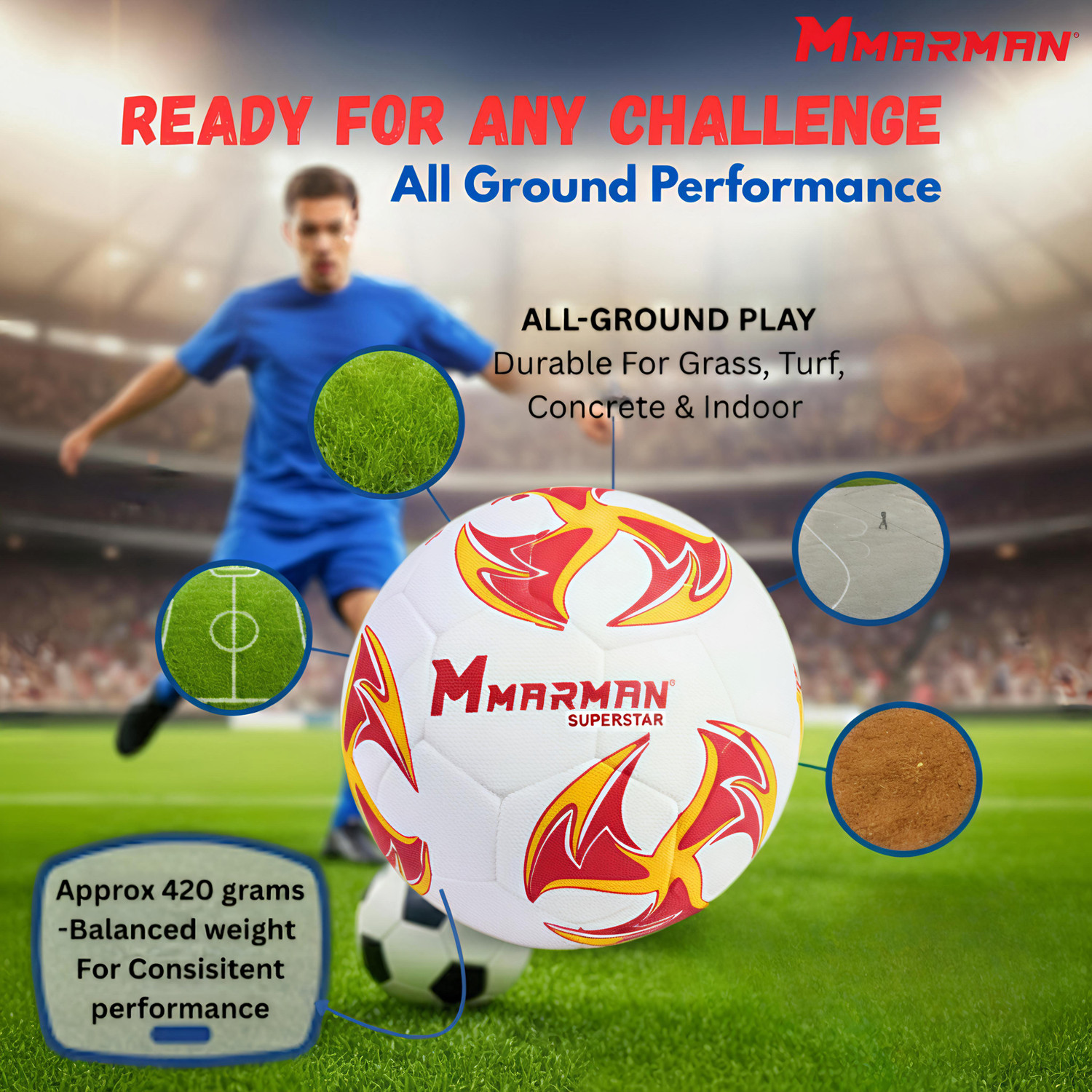 Image of Marman Superstar Football - Size: 5