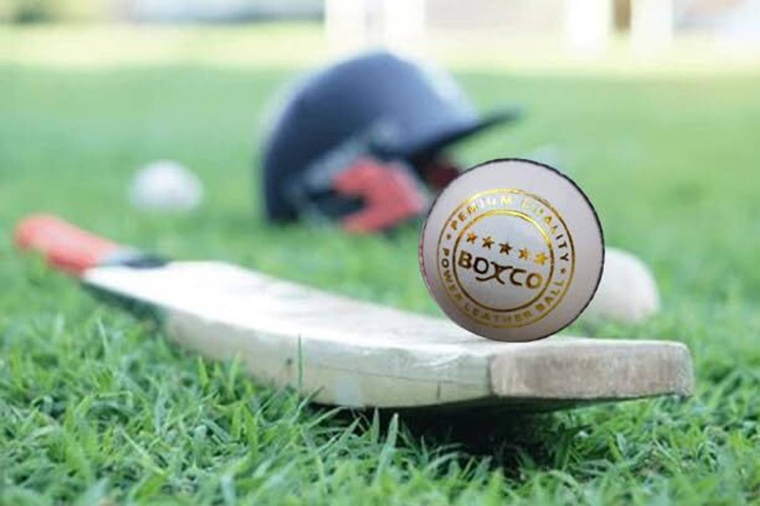 BOXCO Power Hand Stitched Four Piece T20, One Day and Test Matches Cricket Leather Ball