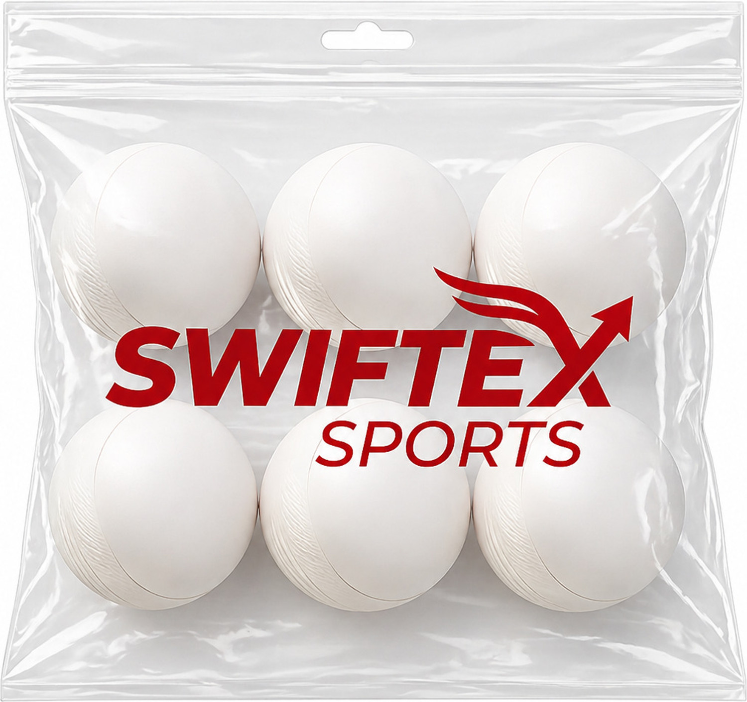 Image of Swiftex sports 80 Gram, White Ball Hard Plastic Practice Ball for Training and Outdoor Games Cricket Training Ball