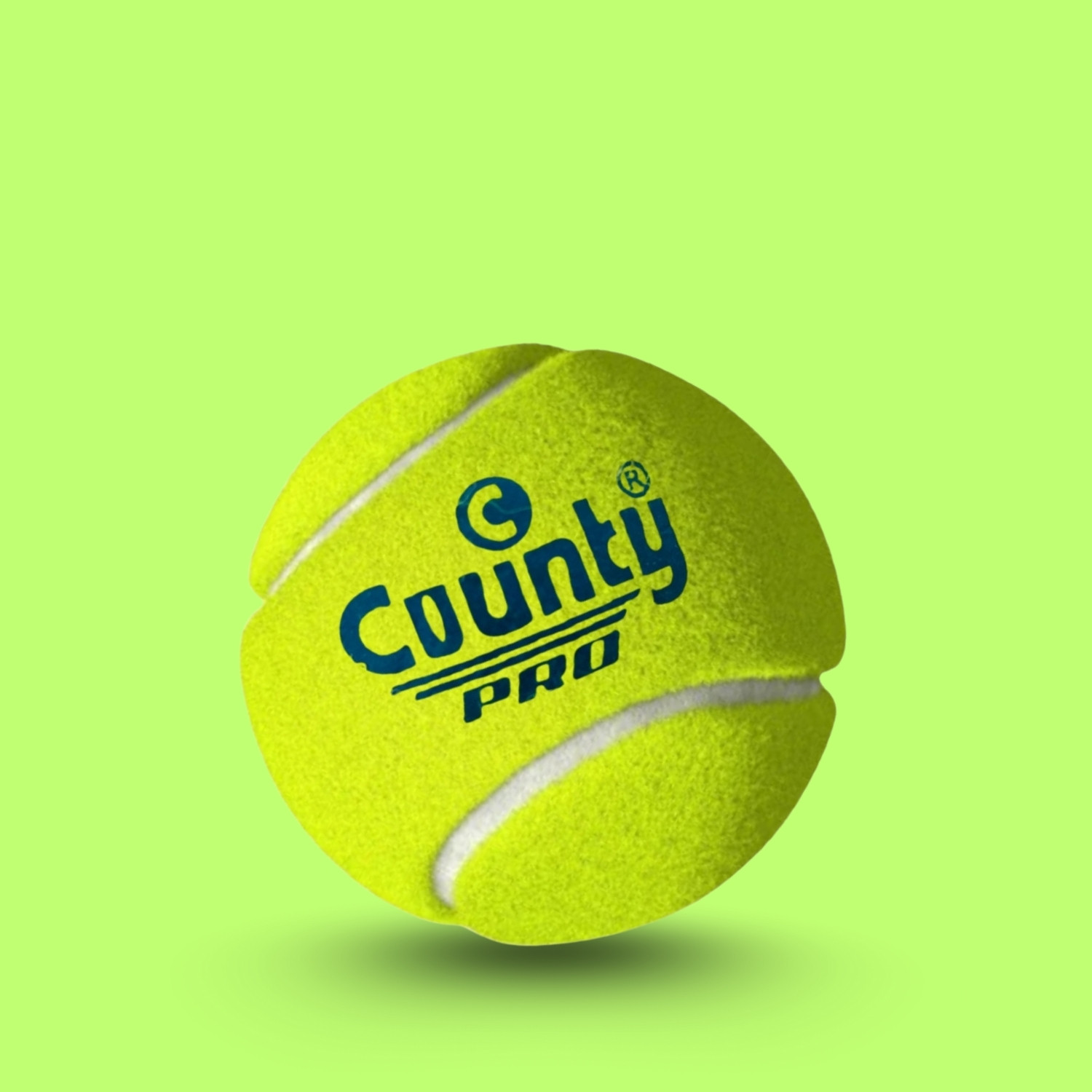 Image of County Sports woolen tennis ball green set of 6 Cricket Tennis Ball