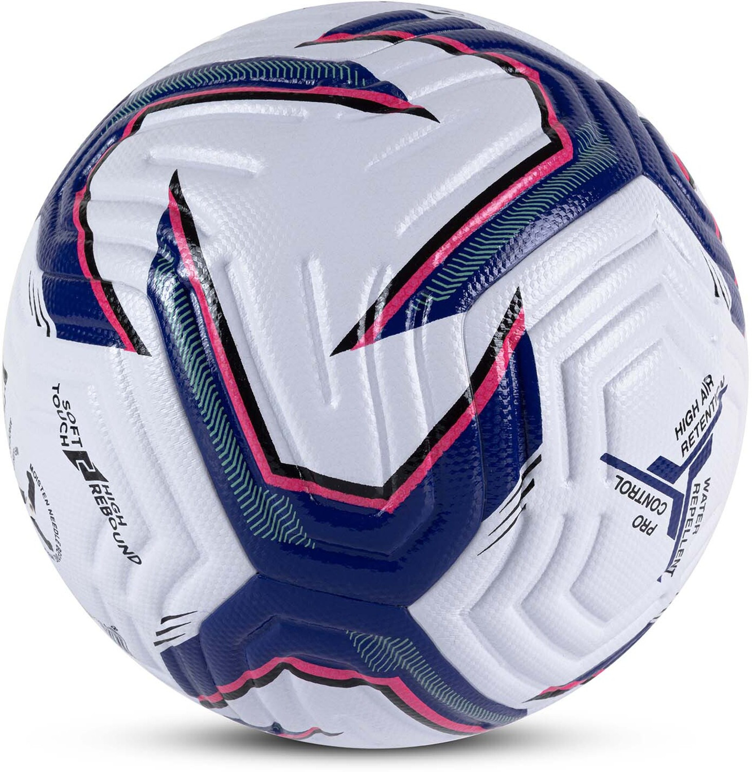 Image of VECTOR X Elite Thermo Bonded PU Seamless Technology professional Match Waterproof Soccer Football - Size: 5 (Standard, Pack of 1)