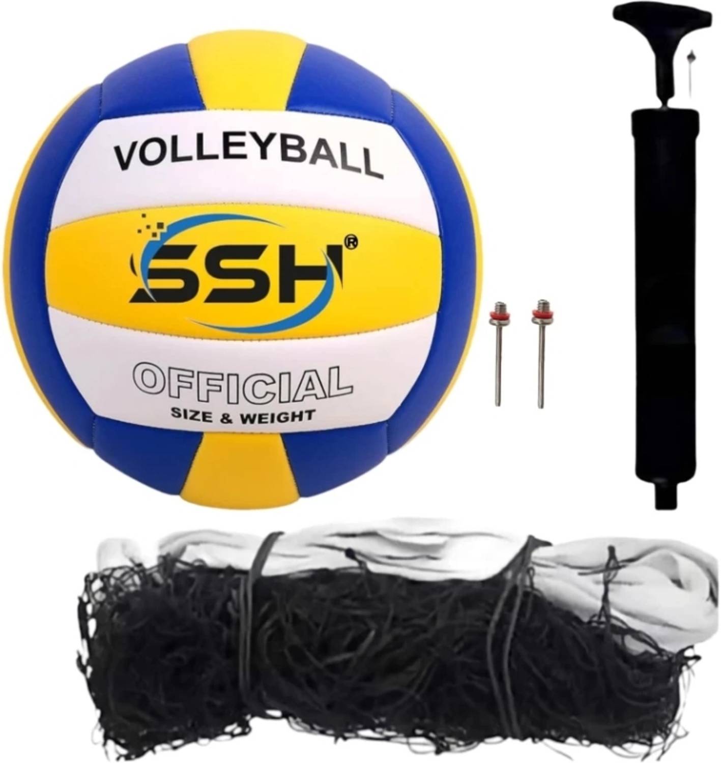 ASHI Super Volleyball with Net and Pump - Size 5 - Image 1