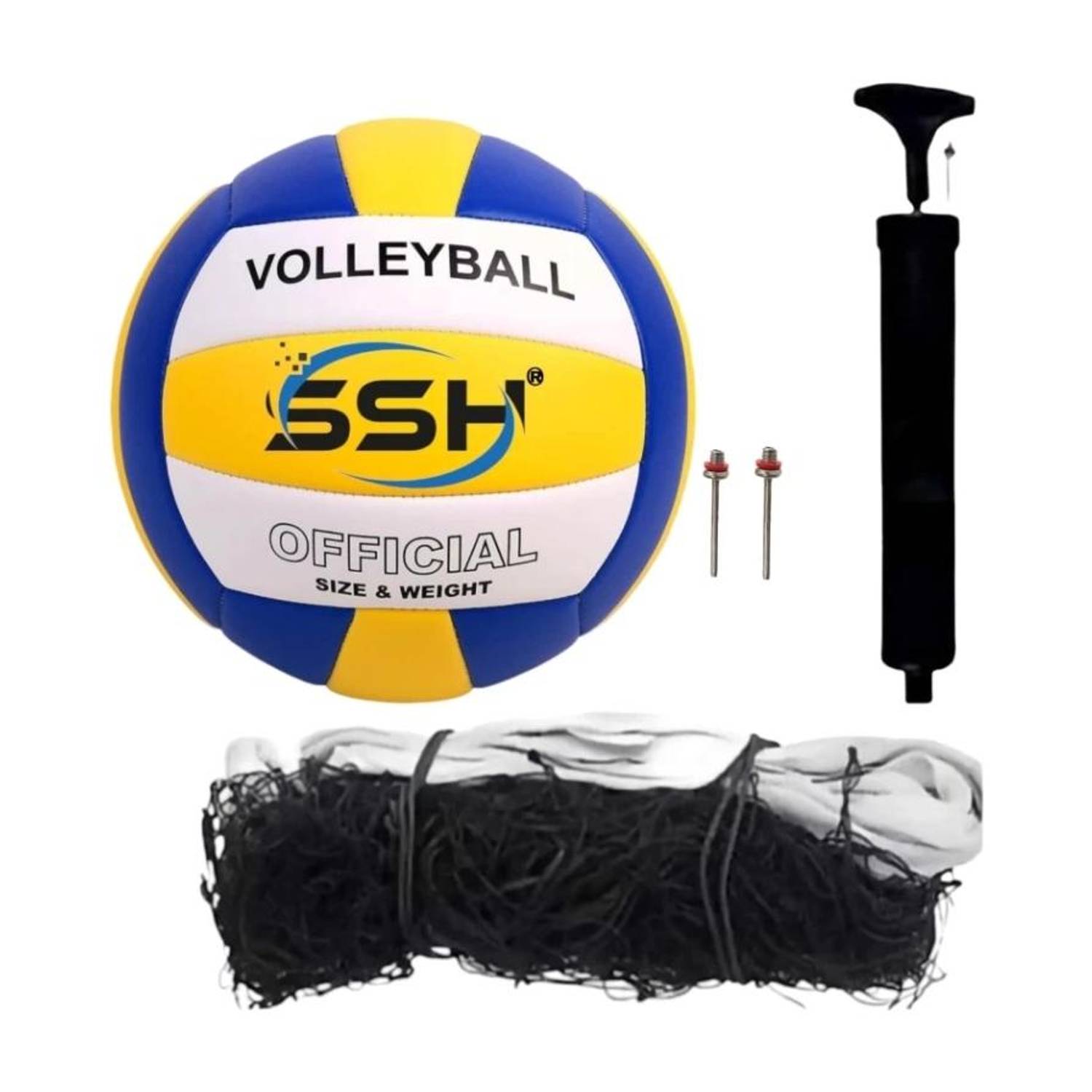 ASHI ENTERPRISES Super volleyball with Air pamp and net Volleyball - Size: 5