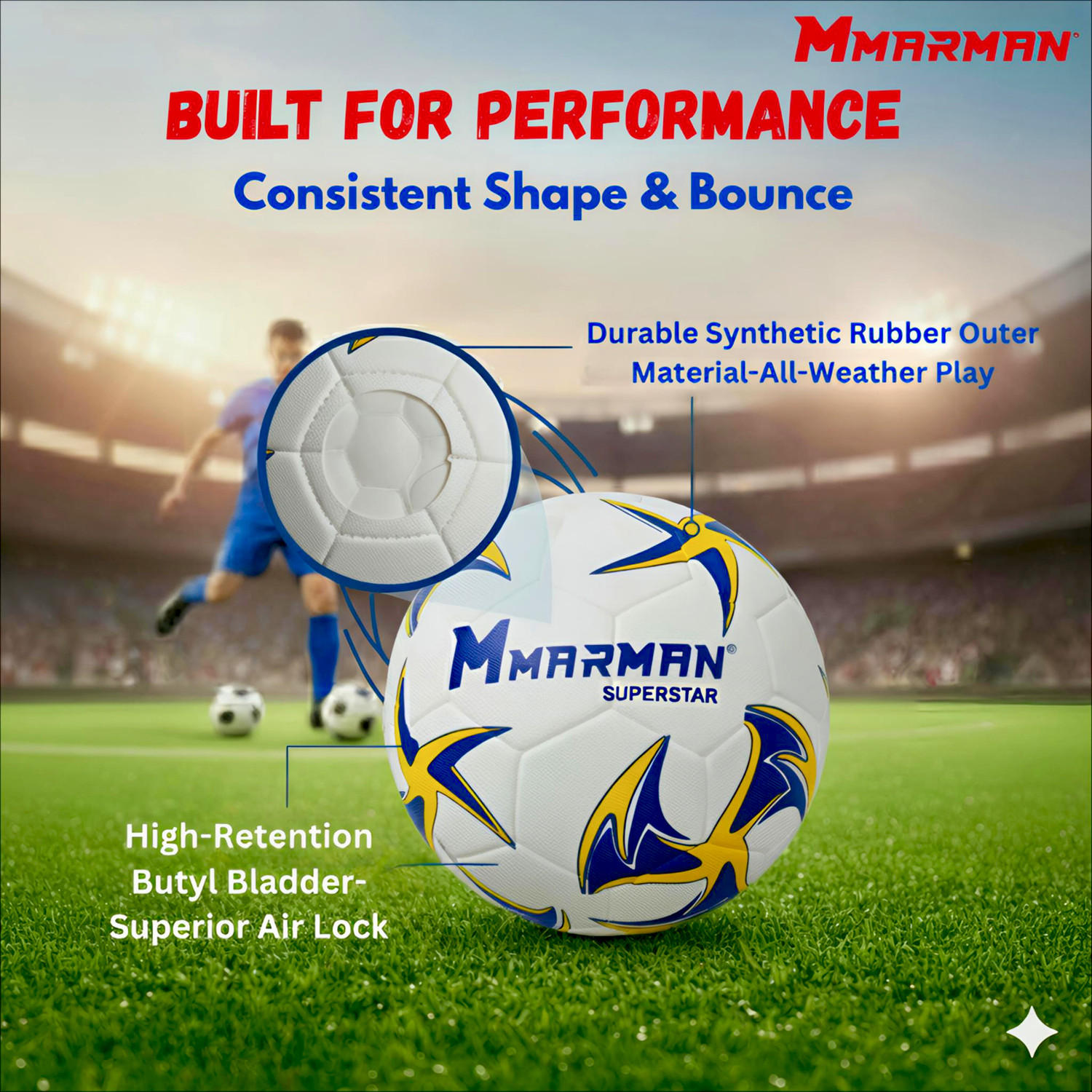 Image of Marman Superstar Football - Size: 5