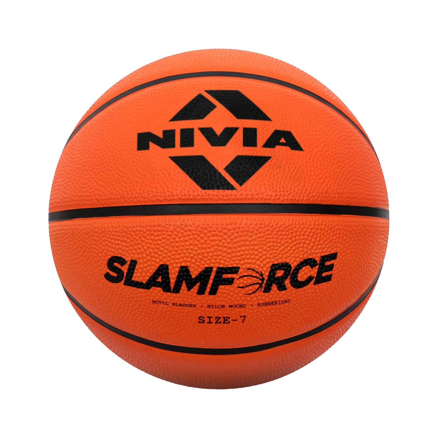 NIVIA Slamforce, 8 Panels, Rubber Moulded, Made for Beginners, Ideal for all surfaces Basketball - Size: 7