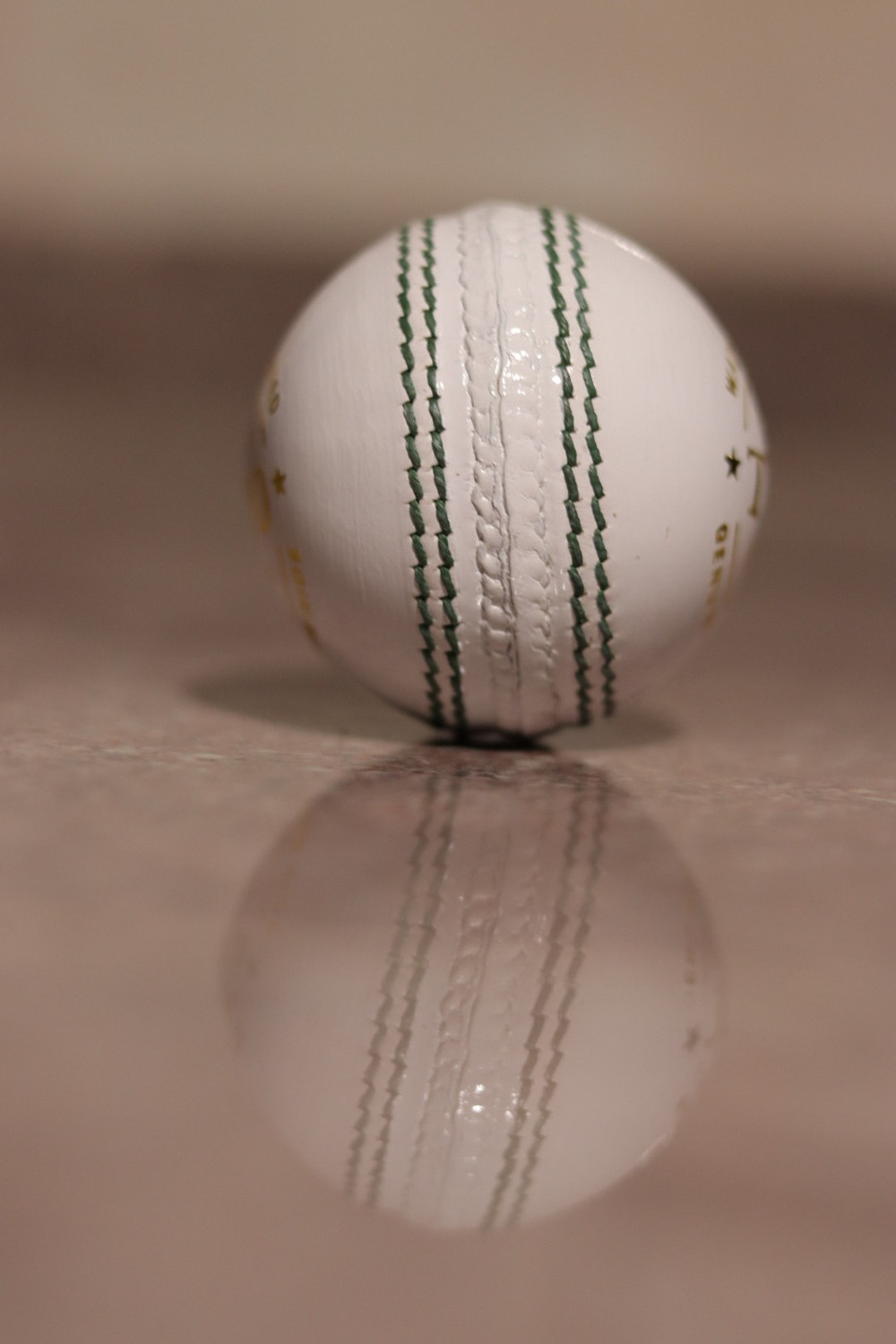 Image of Cricketkingdom WHITE T-20 CRICKE BALL 2PIECE BALL Cricket Leather Ball