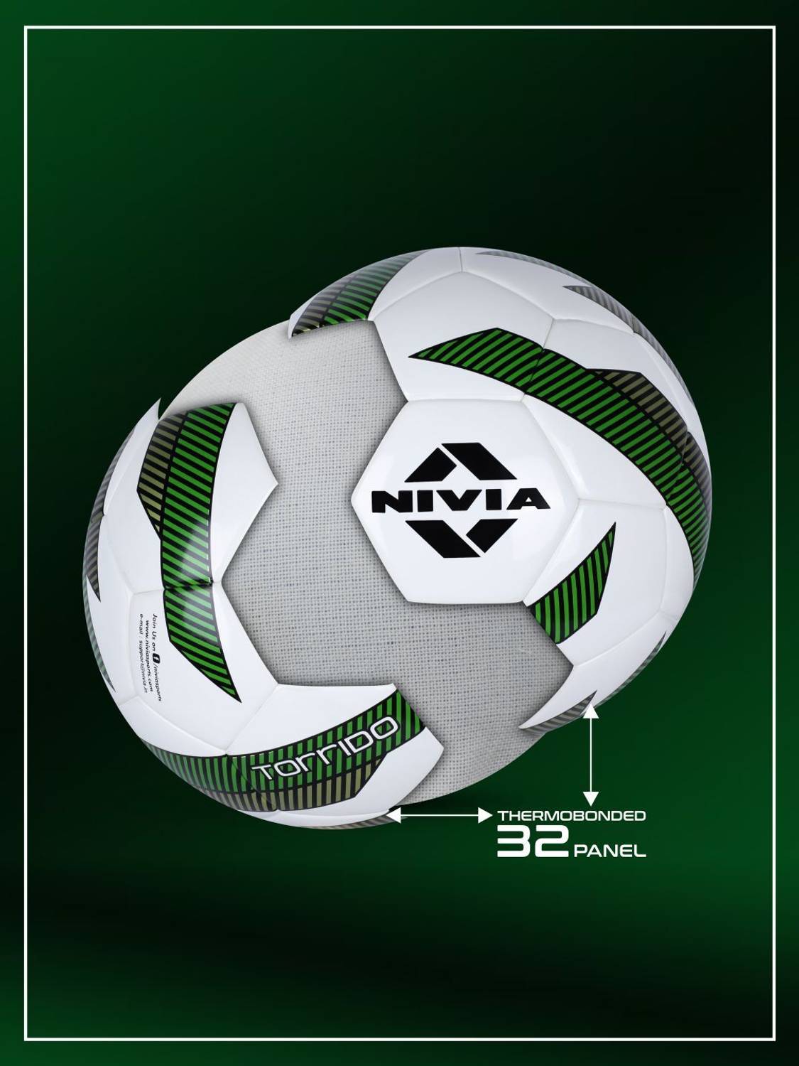 NIVIA Torrido Football Size 5 White Pack of 1 - Image 2