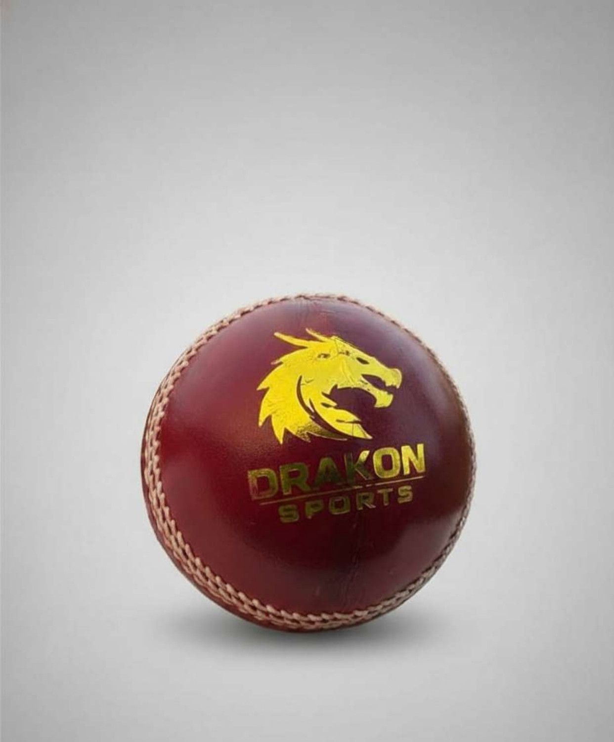 Image of Drakon Sports Super Test Red Pack of 1 Cricket Leather Ball
