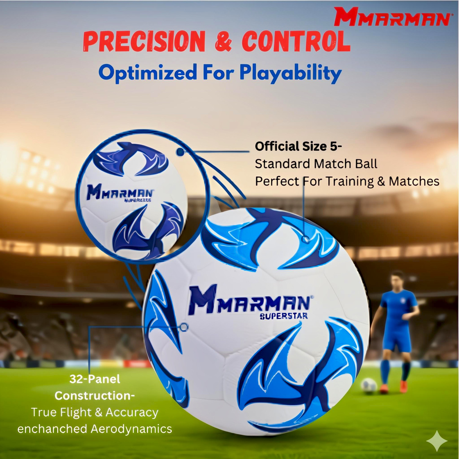 Image of Marman Superstar with Pump Football - Size: 5