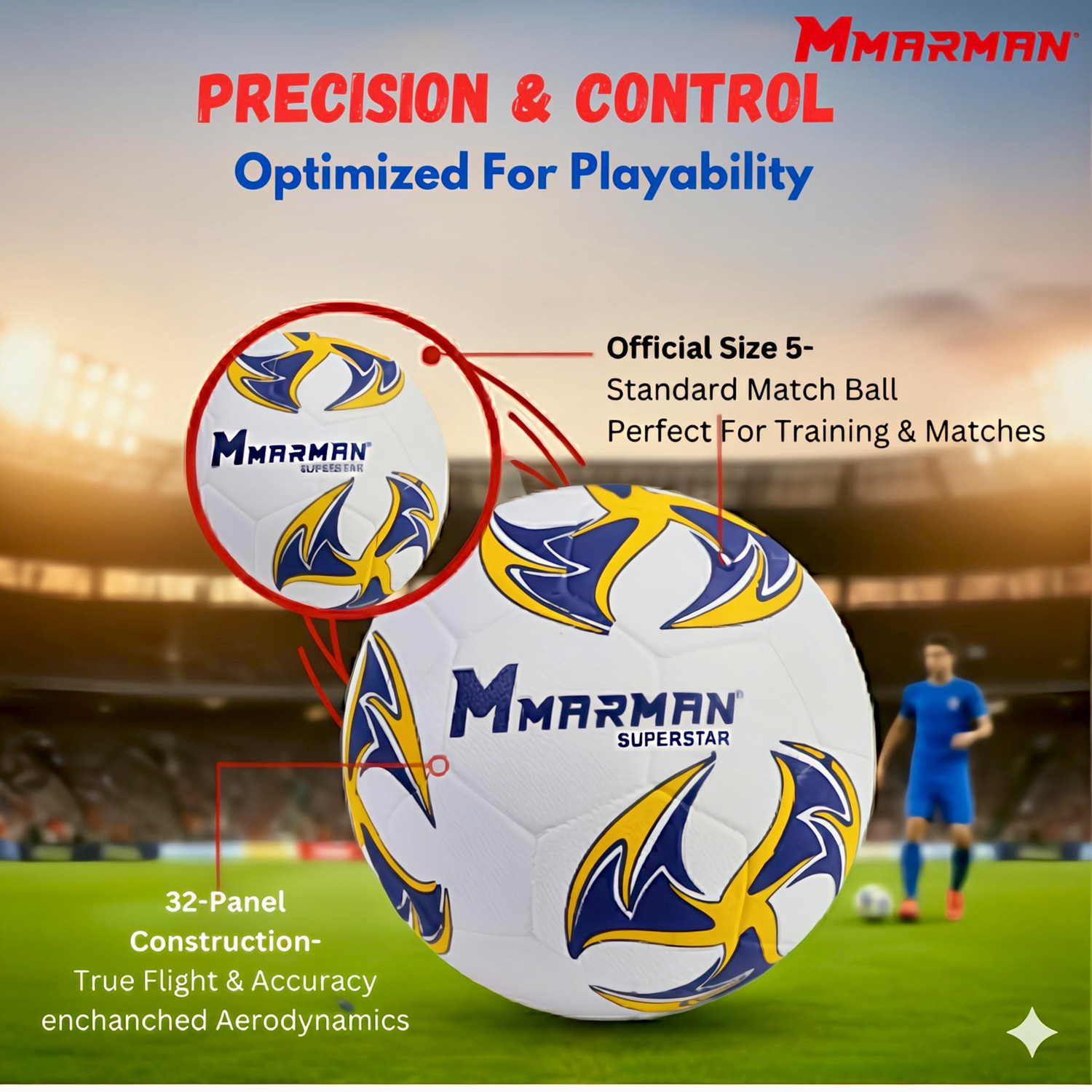 Image of Marman Superstar Football - Size: 5
