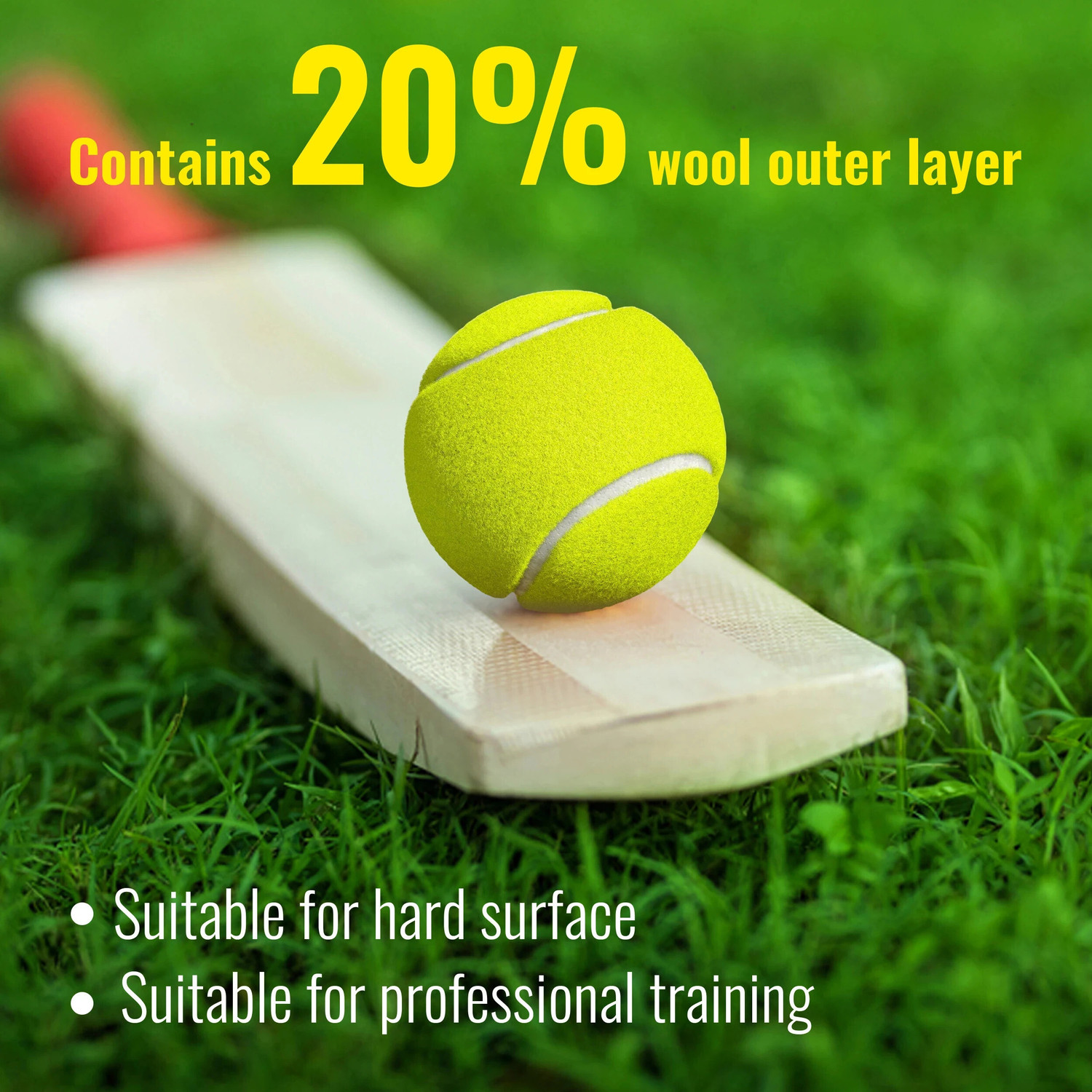 Image of SLOVIC Lightweight & Long-Lasting Tennis & Cricket Balls | Perfect for Beginners & Pros Cricket Tennis Ball