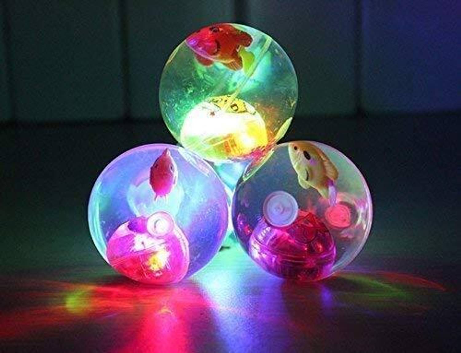4AJ BAZAAR Led Flashing Luminous Ball Rubber Bouncing Ball Jumping Ball