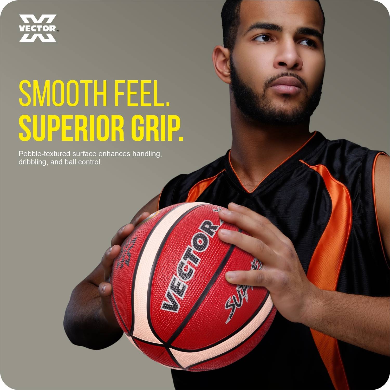VECTOR X Supreme Basketball BFI Official Match Ball | 14 Pannels