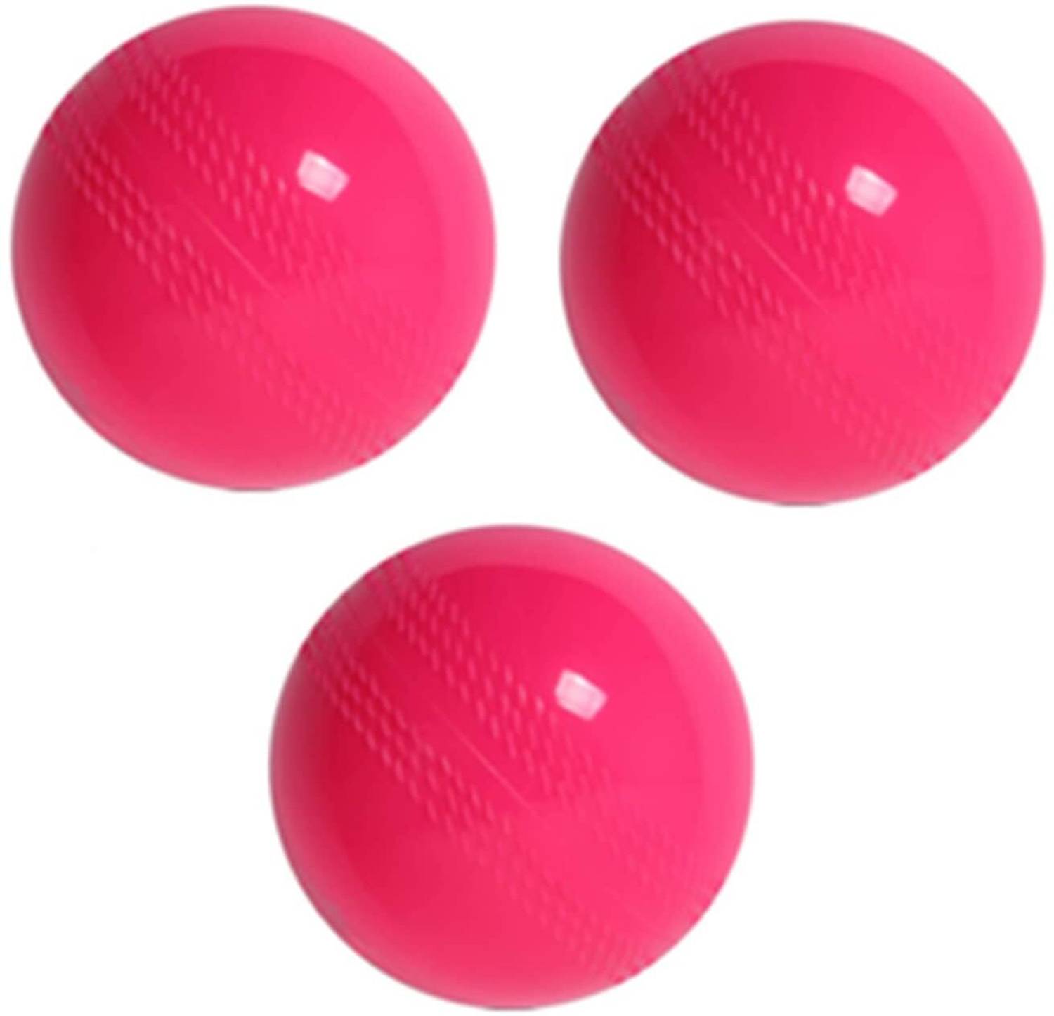Addiction Cricket Wind balls for boys, girls and kids. set of 3 (Pink) Cricket Rubber Ball