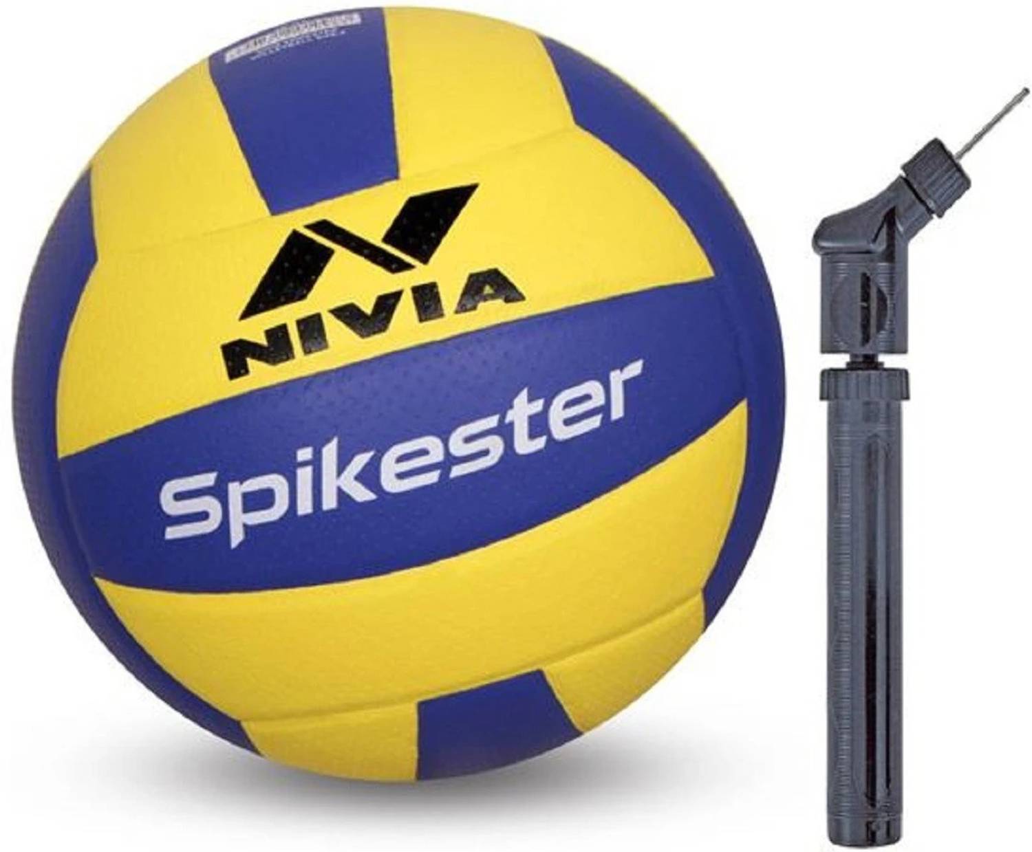 NIVIA Spikester Volleyball + Pump, Size 4