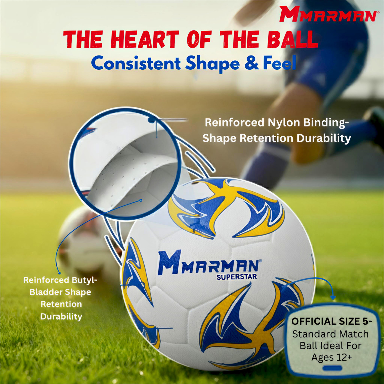 Image of Marman Superstar Football - Size: 5