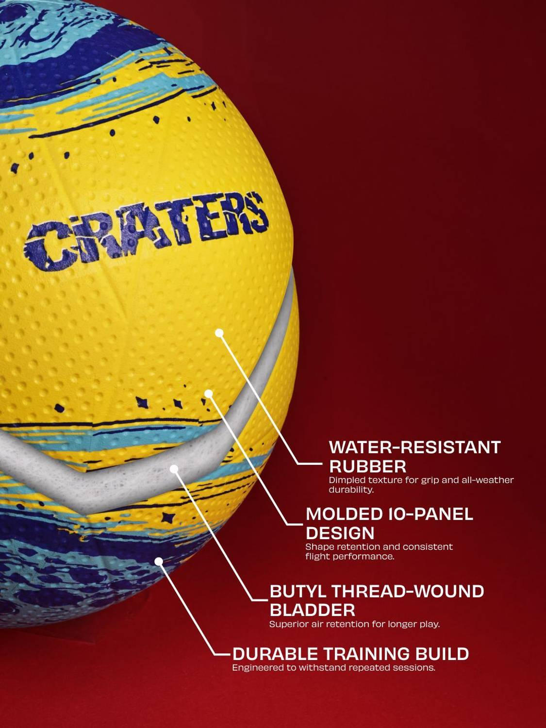 NIVIA Crater Volleyball Size 4 with Pump Pack of 1 - Image 3