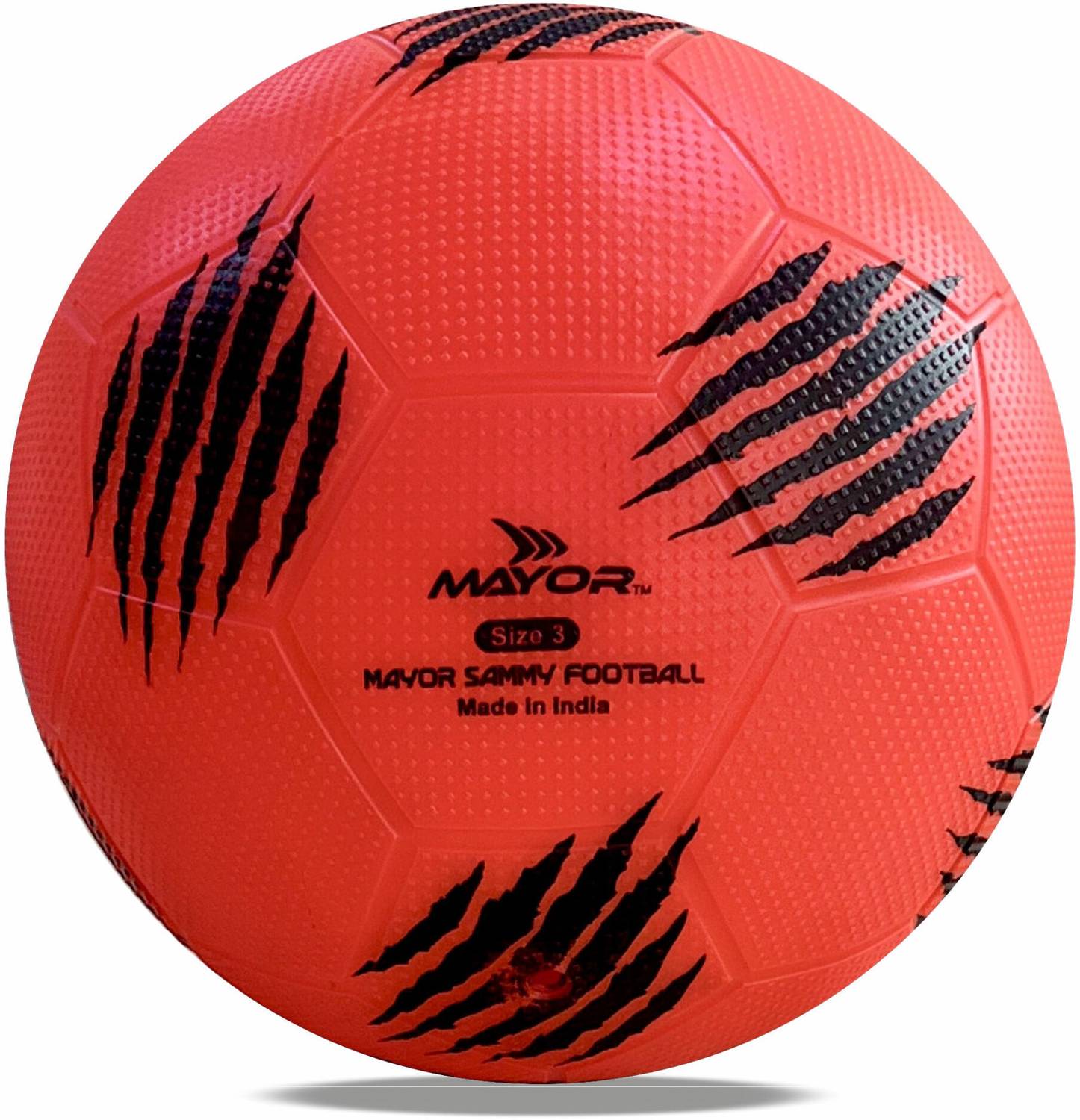 MAYOR Sammy-3 Football - Size: 3 (Kids, Pack of 1, Red)